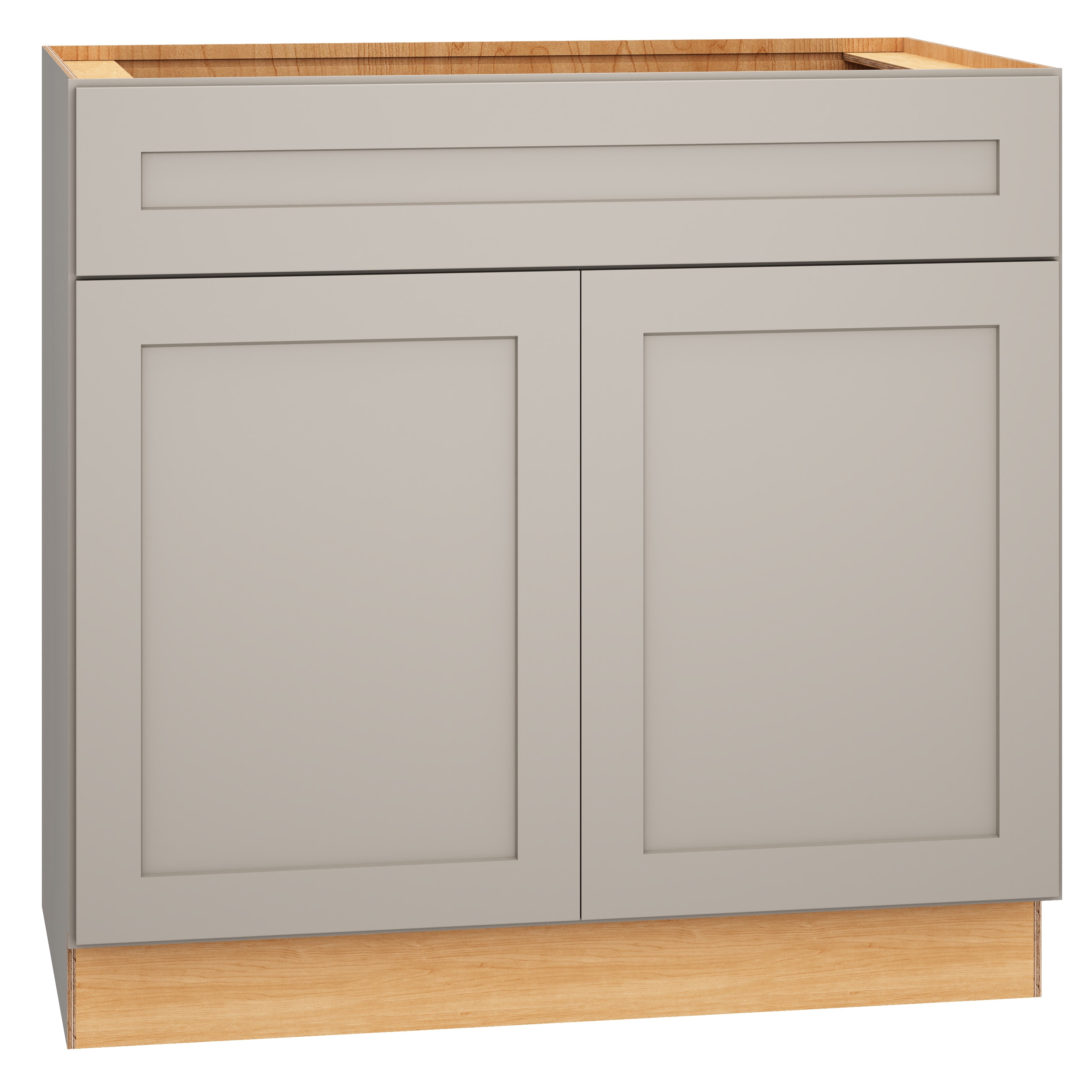 Diamond Express 327 VSB363421 Jamestown 36-in Cloud Gray Bathroom Vanity Base Cabinet without Top