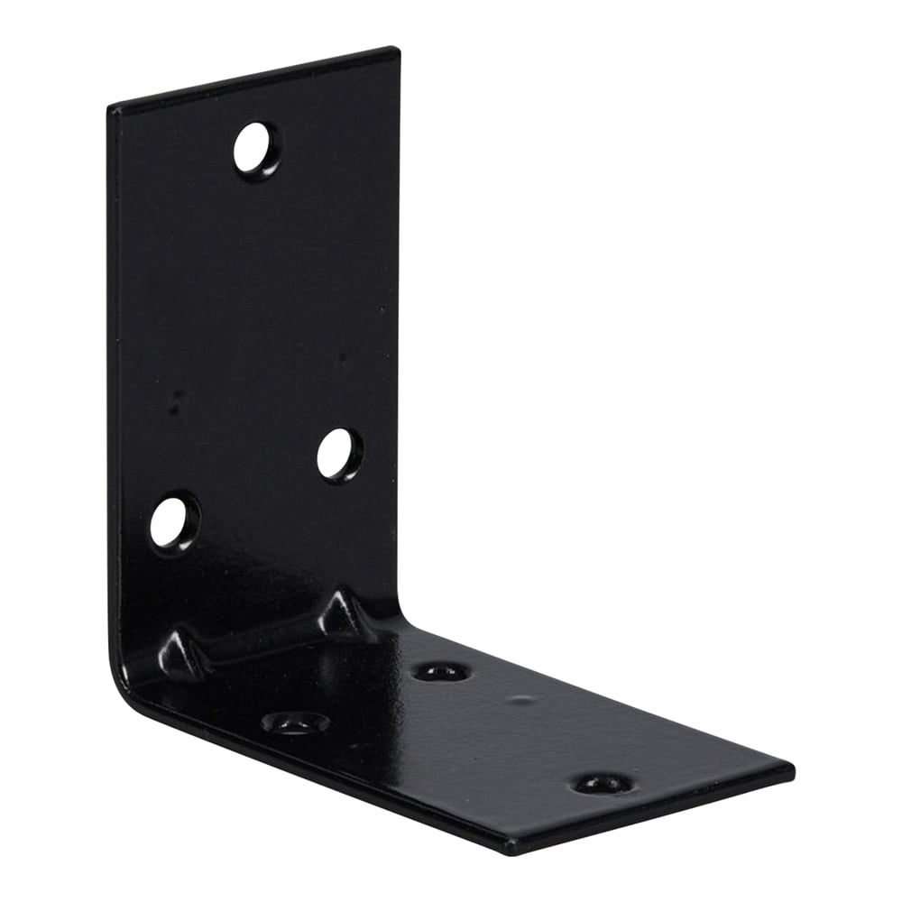 RELIABILT 605722 2.5-Inches x 0.625-Inches x 2.5-Inches Black Steel Corner brace