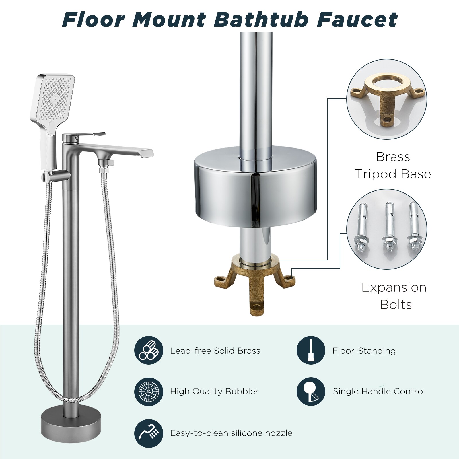 FURUISI LL14A1SS Roman-Tub-Faucets - View #9