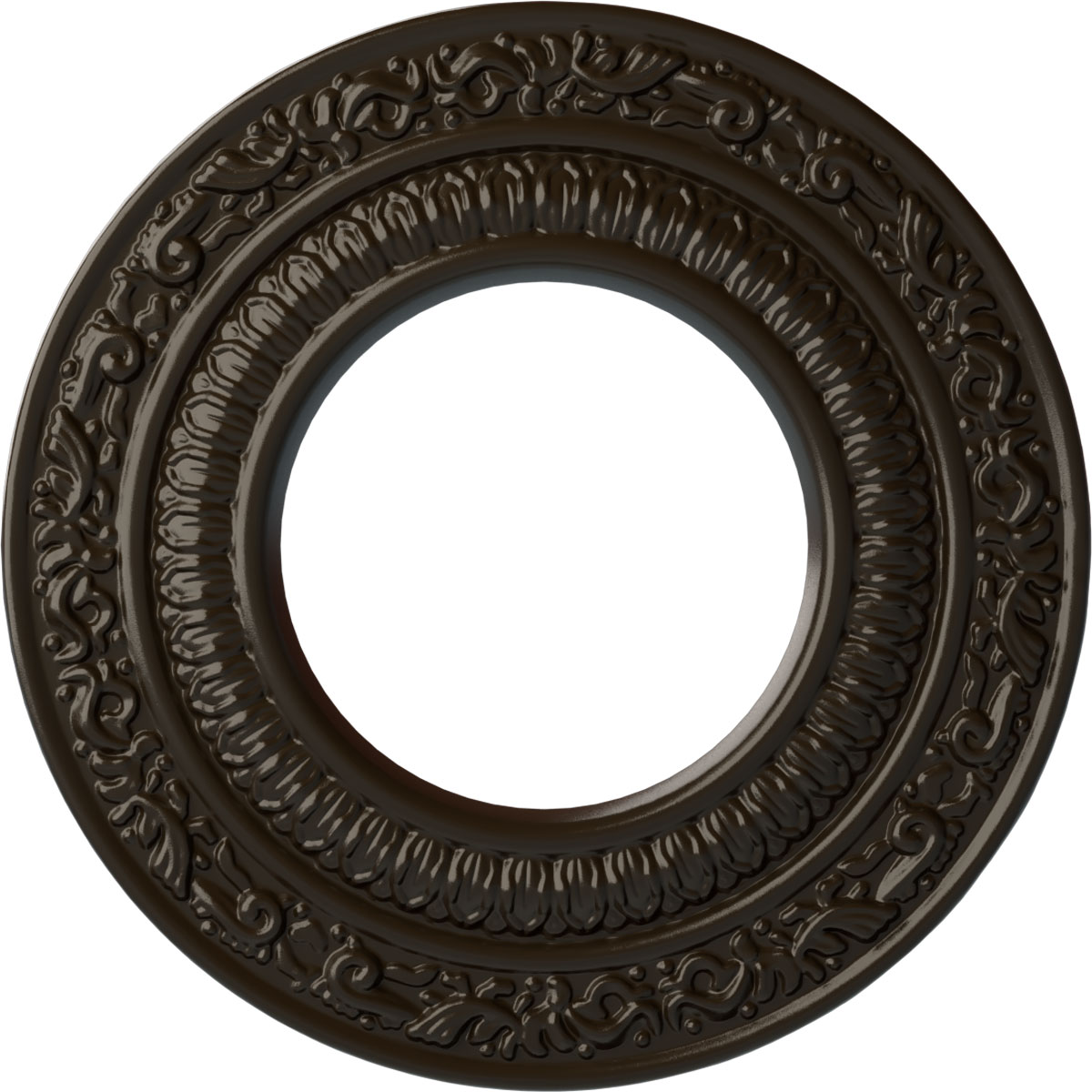 Ekena Millwork CM08ADSHF Andrea 8.125-in W x 8.125-in L Painted Stone Hearth Polyurethane Whole Ceiling Medallion