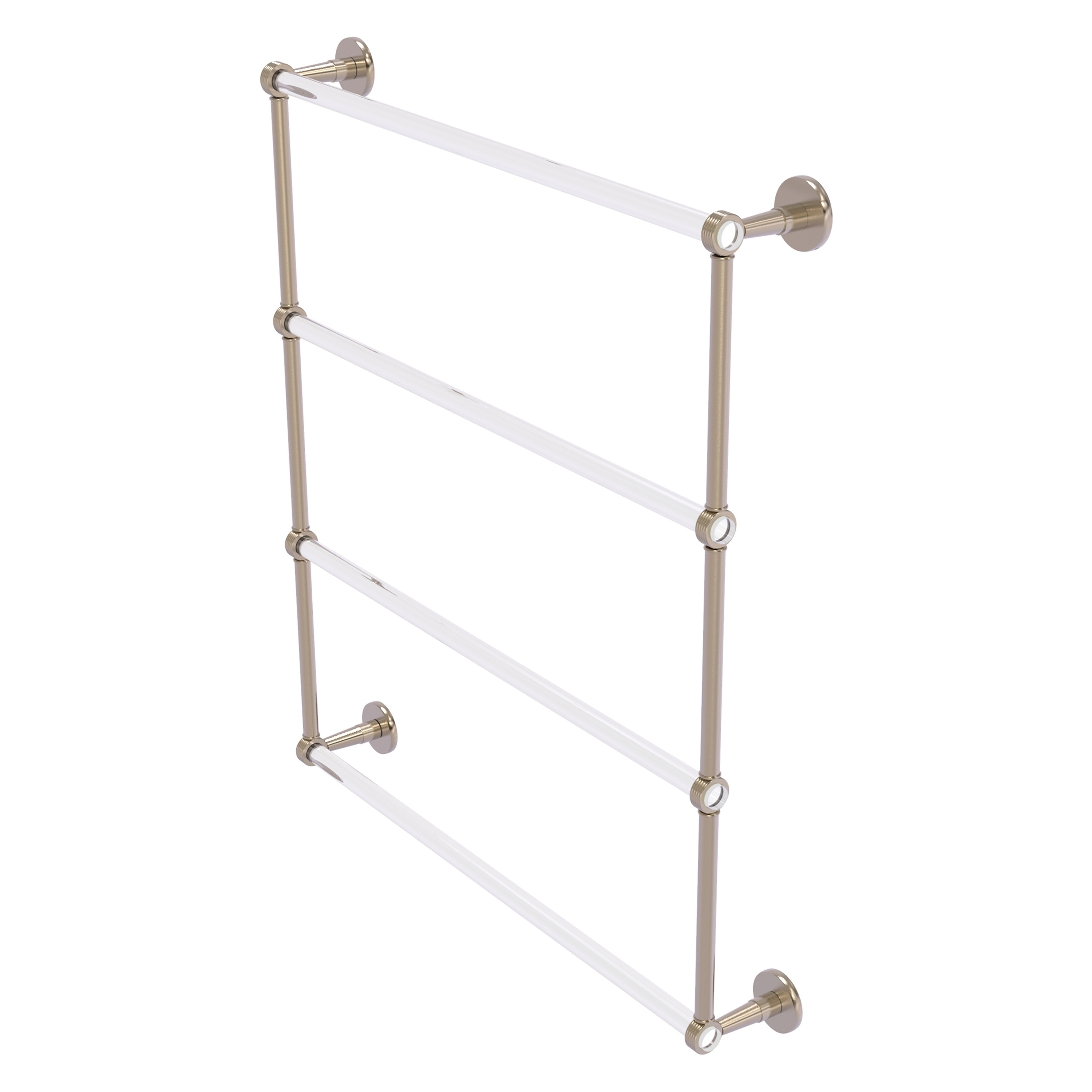 Allied Brass CV-28G-30-PEW Clearview 30-in double Antique Pewter Wall mount 4-tier Towel Bar