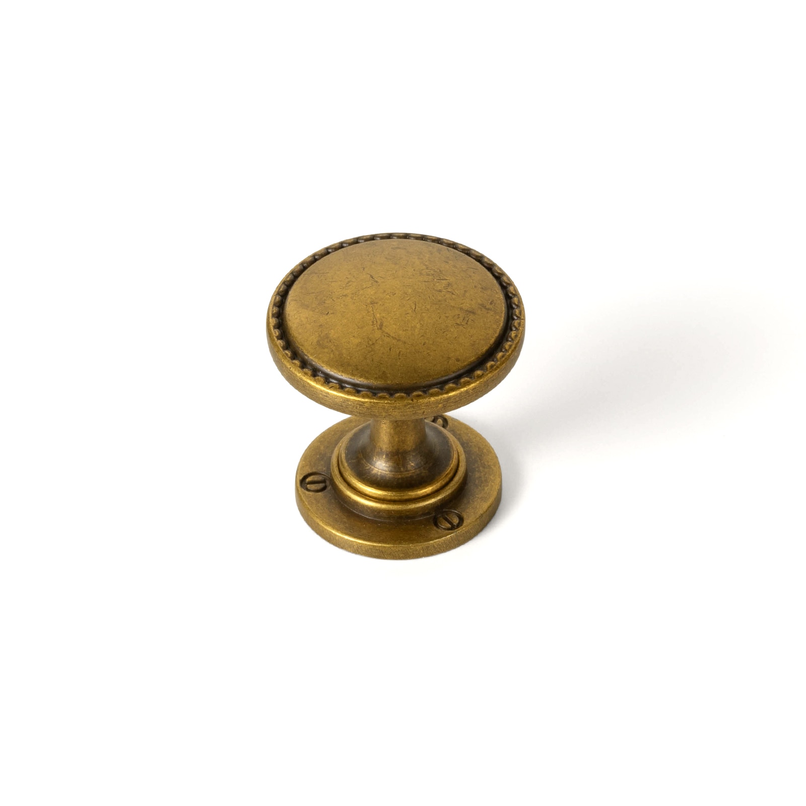 Miaokesen 6782GT-DK-DP-Q25 1-3/16-in Antique Brass Mushroom Classic Cabinet Knob 6 -Pack