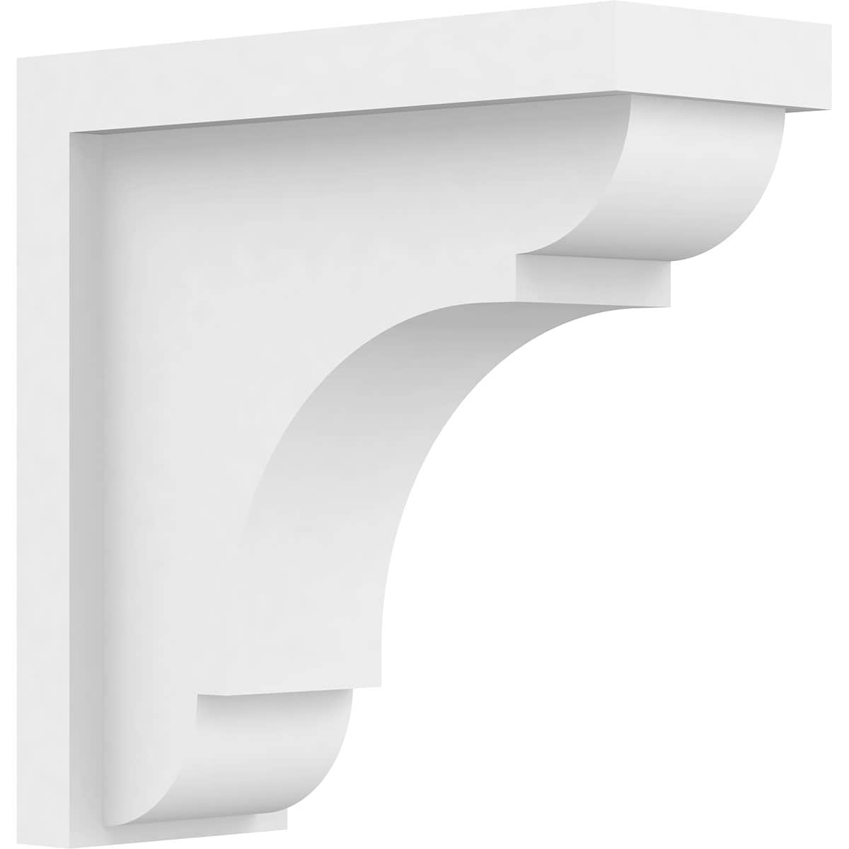 Ekena Millwork BKTP04X09X09BRY Standard BryantGrade 3-1/2-in x 9-in x 9-in Off-white PVC Standard bracket