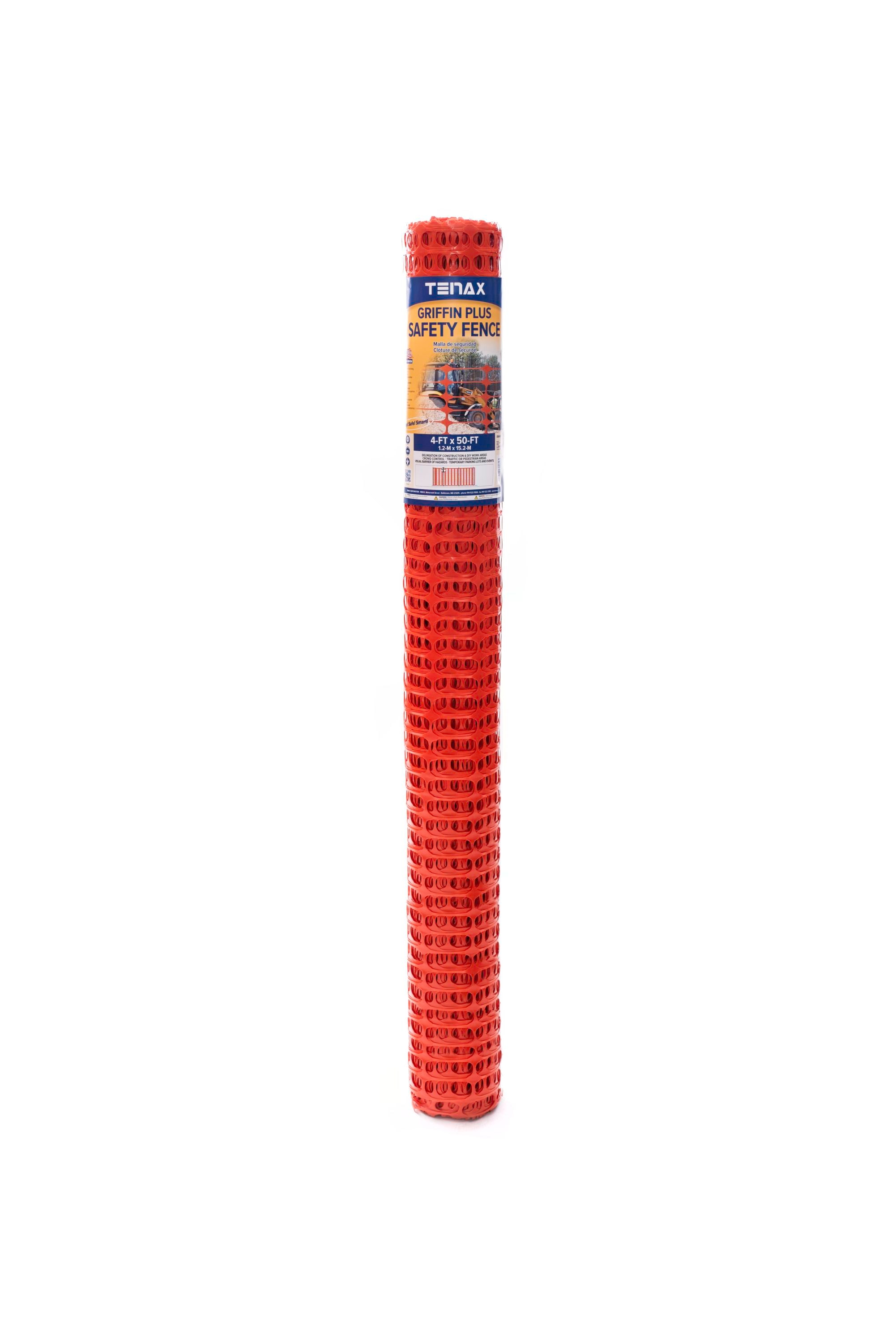 Tenax 1A170062 4-Feet H x 50-Feet L Construction HDPE Safety fence
