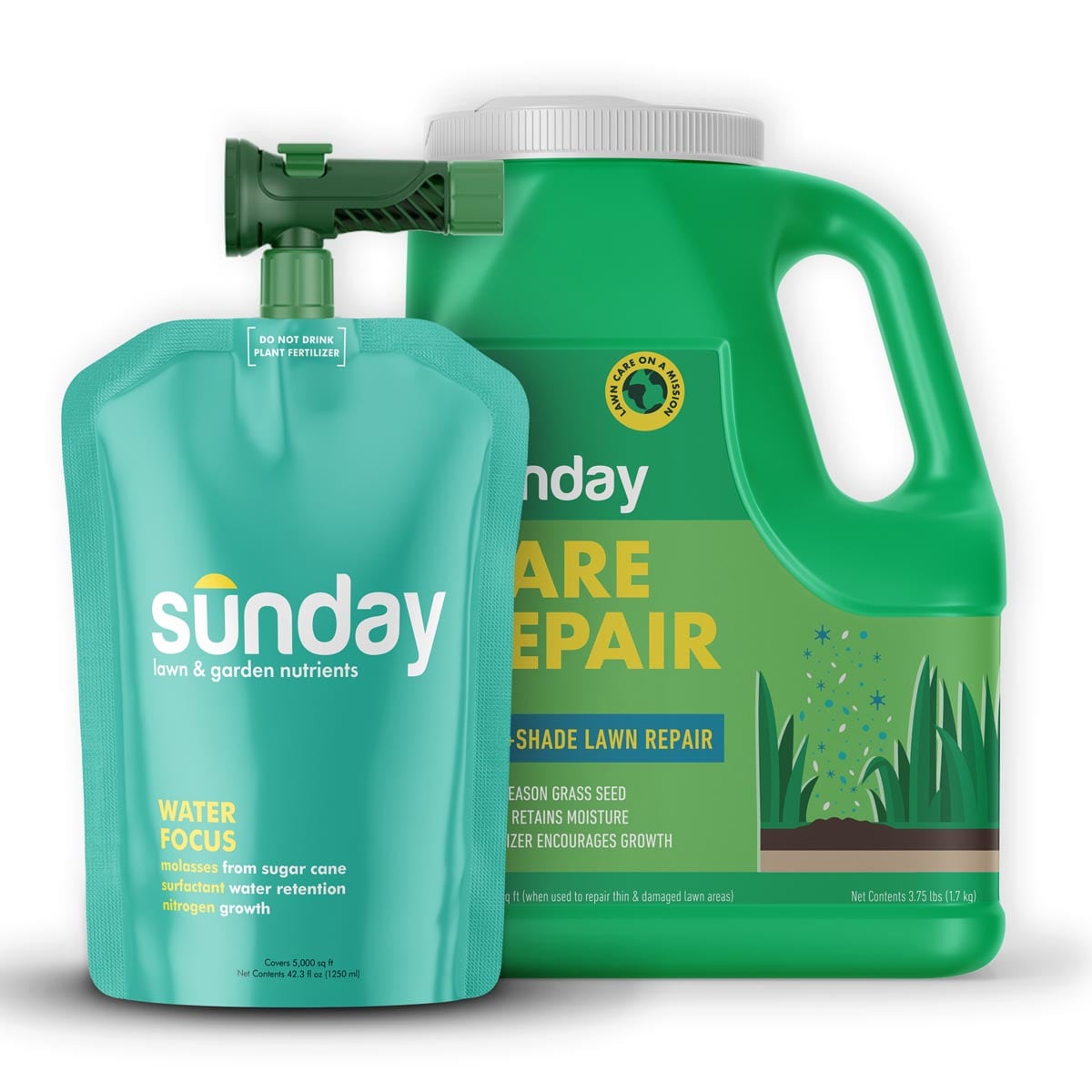 Sunday FB4163 Summer Maintenance Bundle 3.6-lb Natural 5000-sq ft 18-0-3 Fast Release Liquid All Purpose Lawn Fertilizer