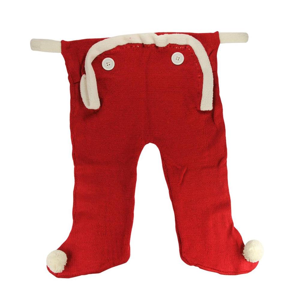 Northlight 31372317 20-in Red and White Knit Long Underwear Union Suit Christmas Stocking