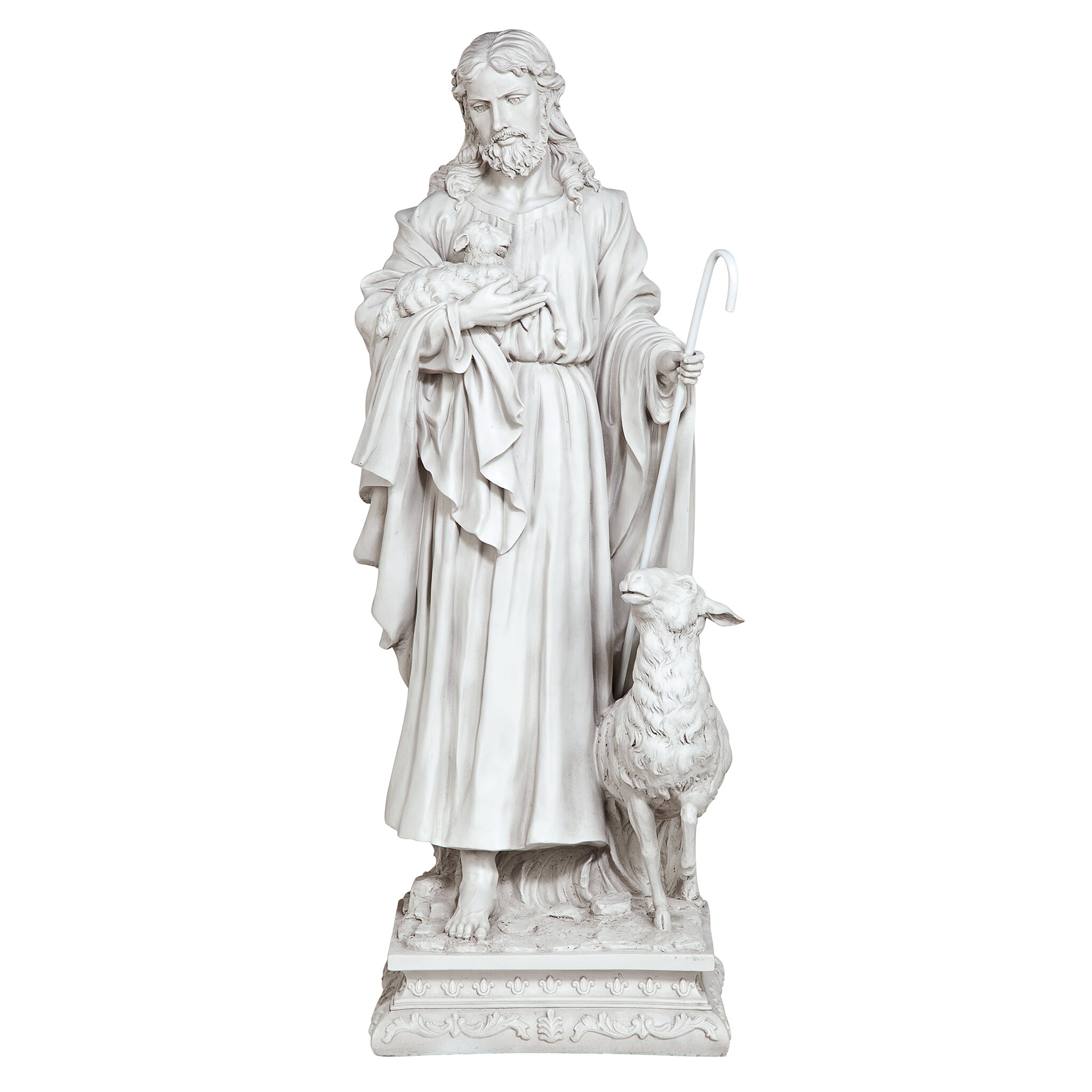 Design Toscano 43-in H x 17-in W Off-white Religion Garden Statue at ...