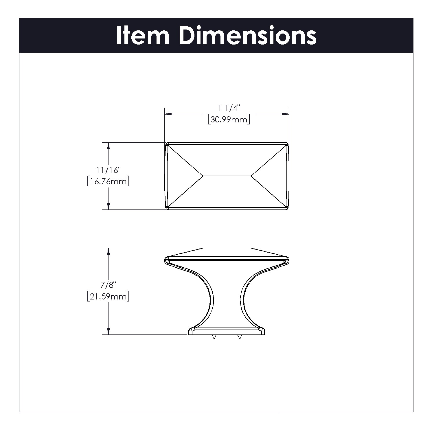 Hickory Hardware P2150-14-10B Cabinet-Knobs - View #4