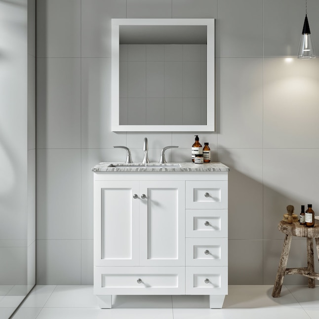 Eviva Acclaim 30 In White Undermount, How To Change A Right Side Sink Center In Vanity