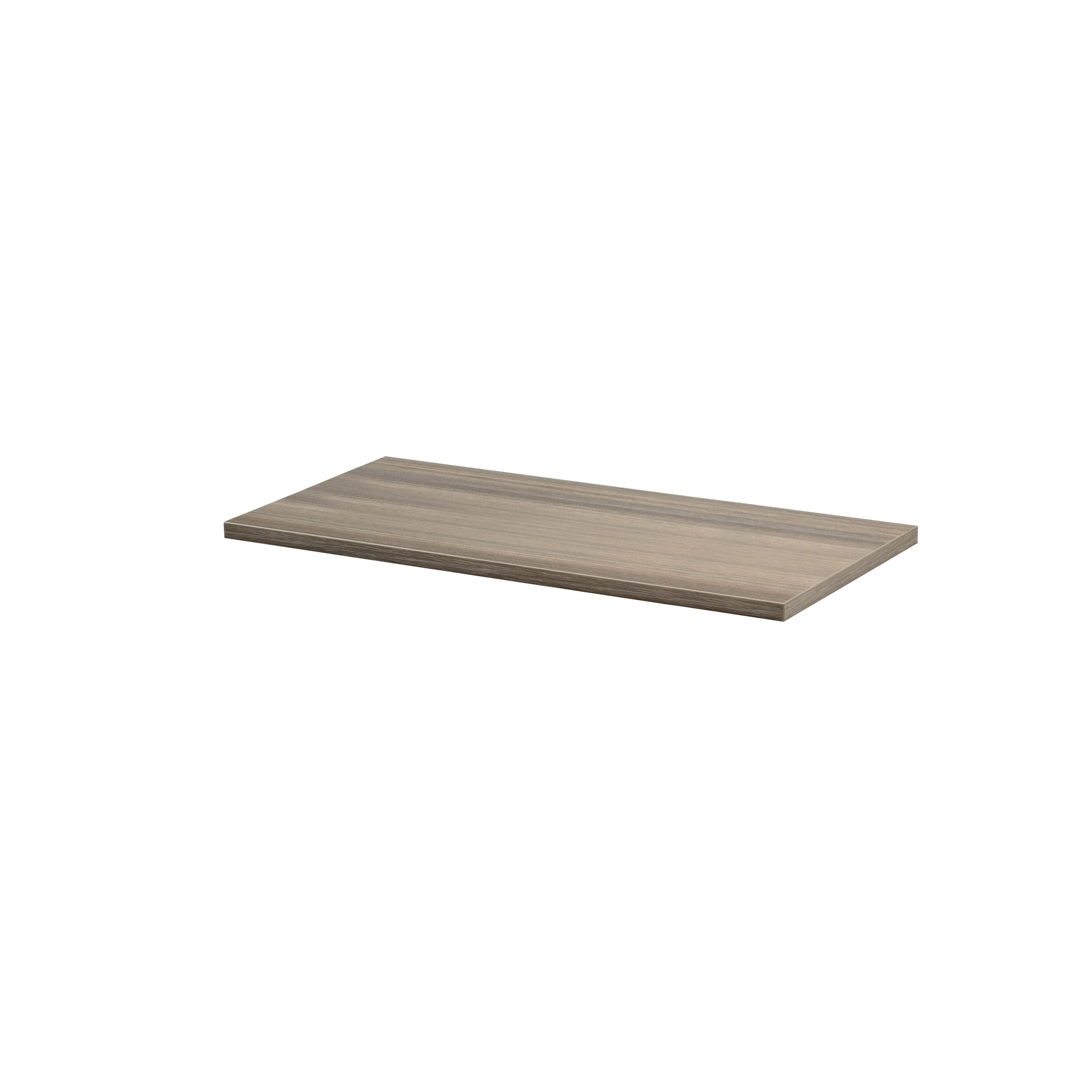 DOLLE 55350 31.5-Inches L x 12-Inches D x 0.75-Inches H Driftwood MDF Rectangular Shelf board