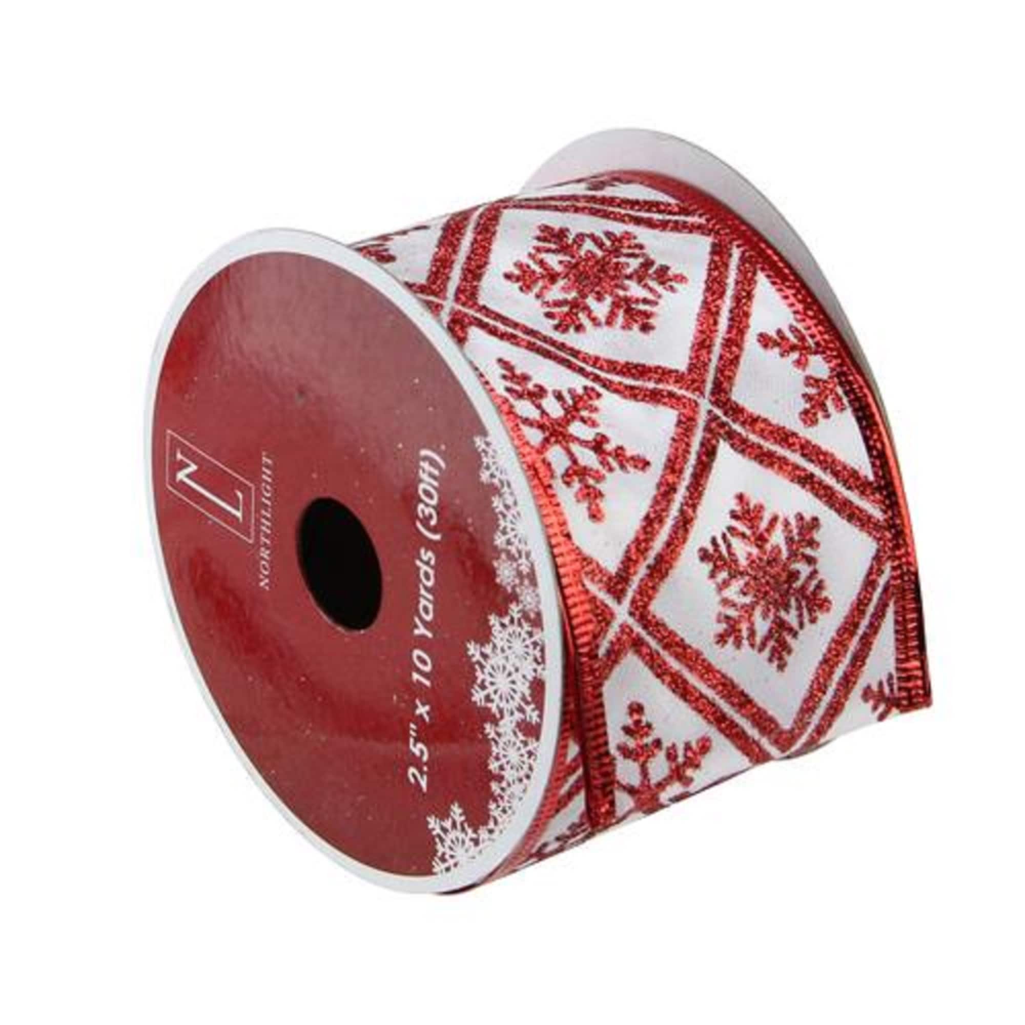 Northlight 32620040 30-ft L x 2.5-in W Red Ribbon