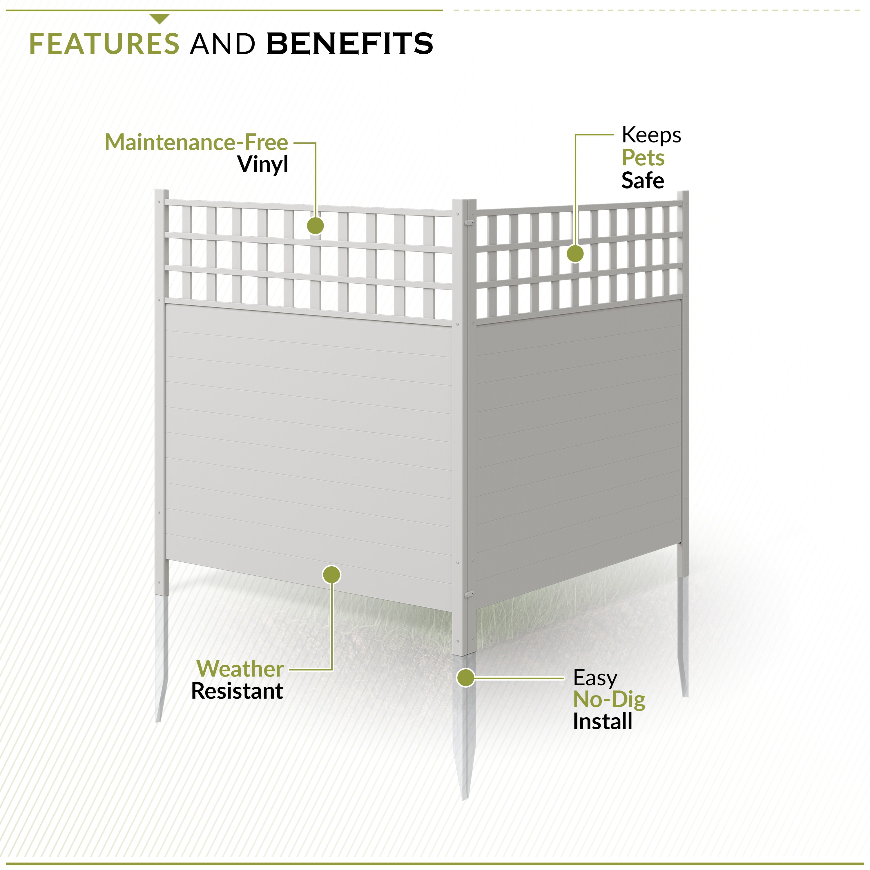 Zippity Outdoor Products ZP19060 Vinyl-Fence-Panels - View #4