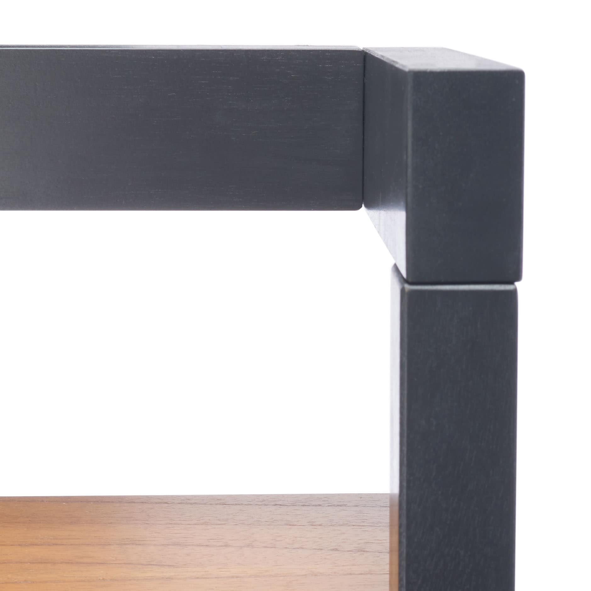 Natural Charcoal Mahogany 5-Tier Leaning Etagere
