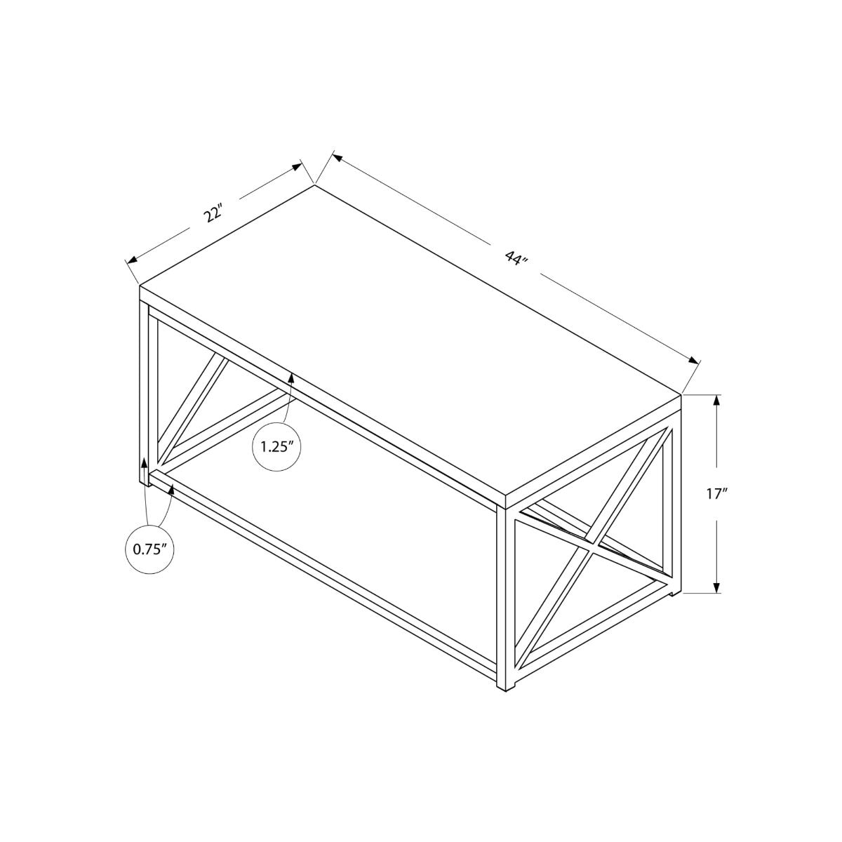 HomeRoots 333091 Coffee-Tables - View #4