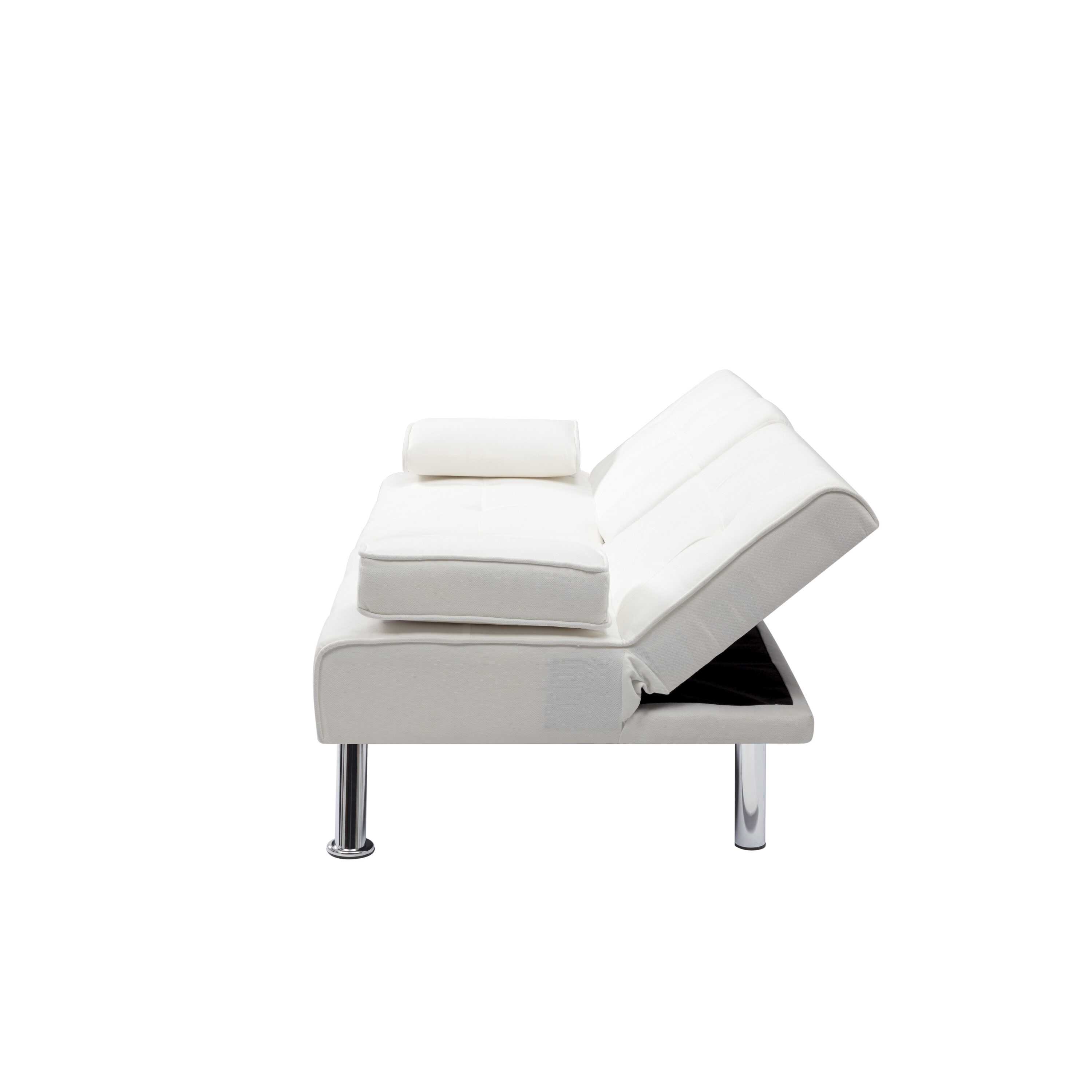 AHIOU HOME White Contemporary/Modern Polyblend Twin Sofa Bed In The ...