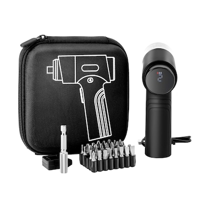 Mecale Cordless Electric Screwdriver 7 Torque Settings 0.5-5 N-m with 32 Bits and Type-C Charging