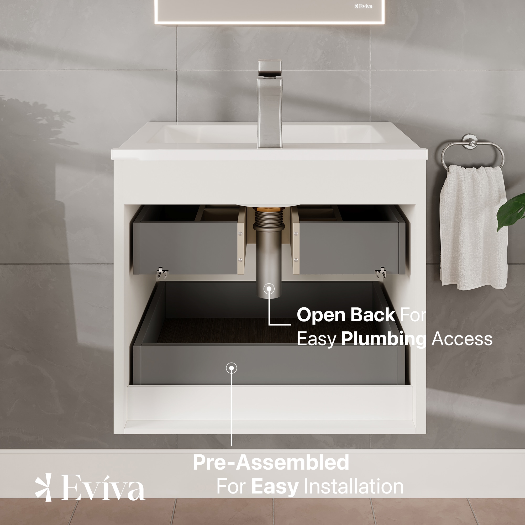 Eviva EVVN523-24WH Bath-Vanity-Combo - View #9