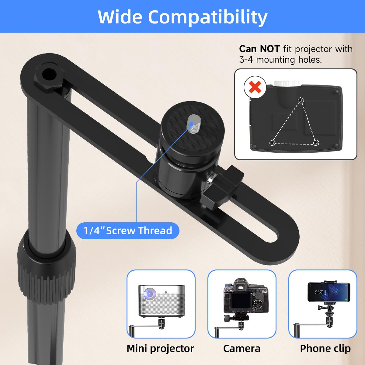 Ahfiwaso LAH0731H108 Projector-Mounts - View #5