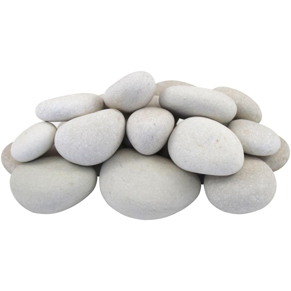 Rain Forest 30-lb White Pebbles in the Landscaping Rock department at ...