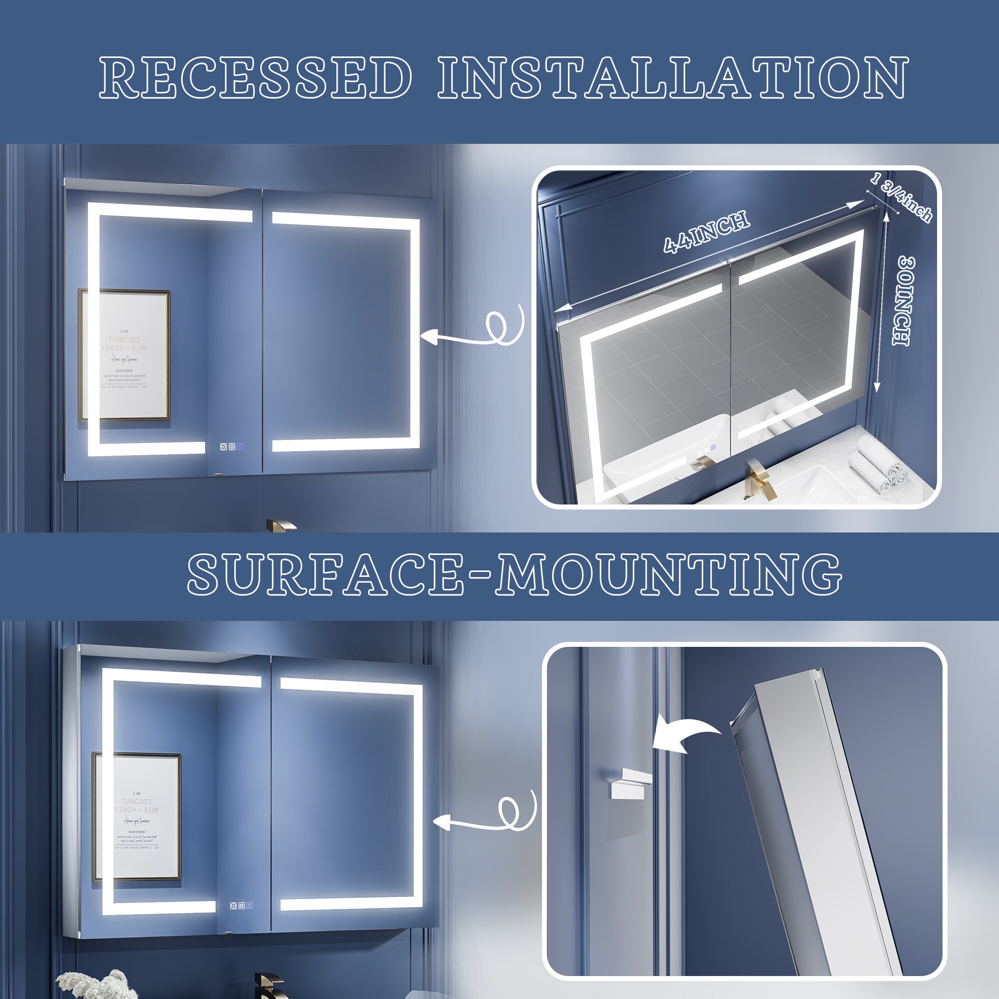 ExBrite 2026V3L1226XD2 Bathroom-Medicine-Cabinets - View #10