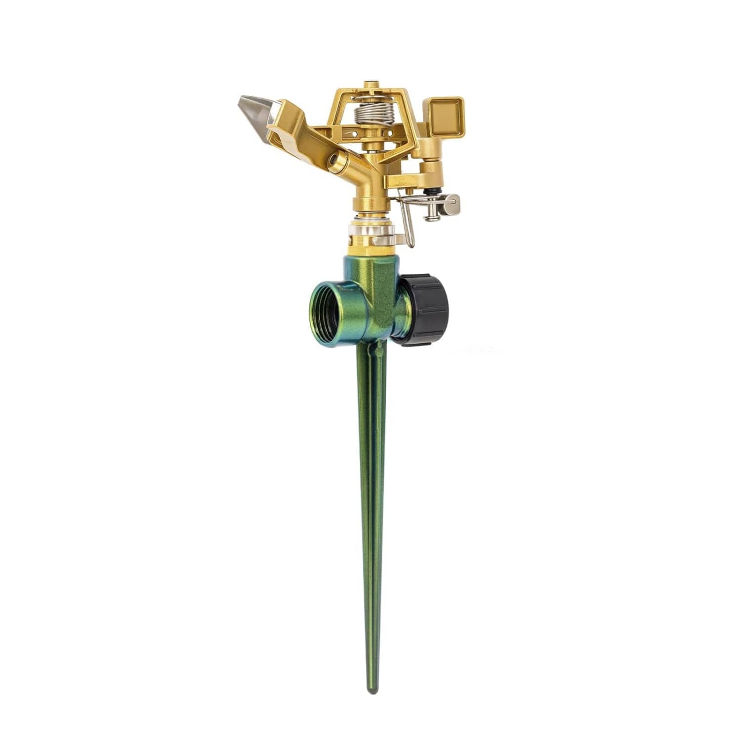 Angel Sar - 8.8in L 5.4in W 3in H 360-Degree Adjustable Green Impact Sprinkler Head