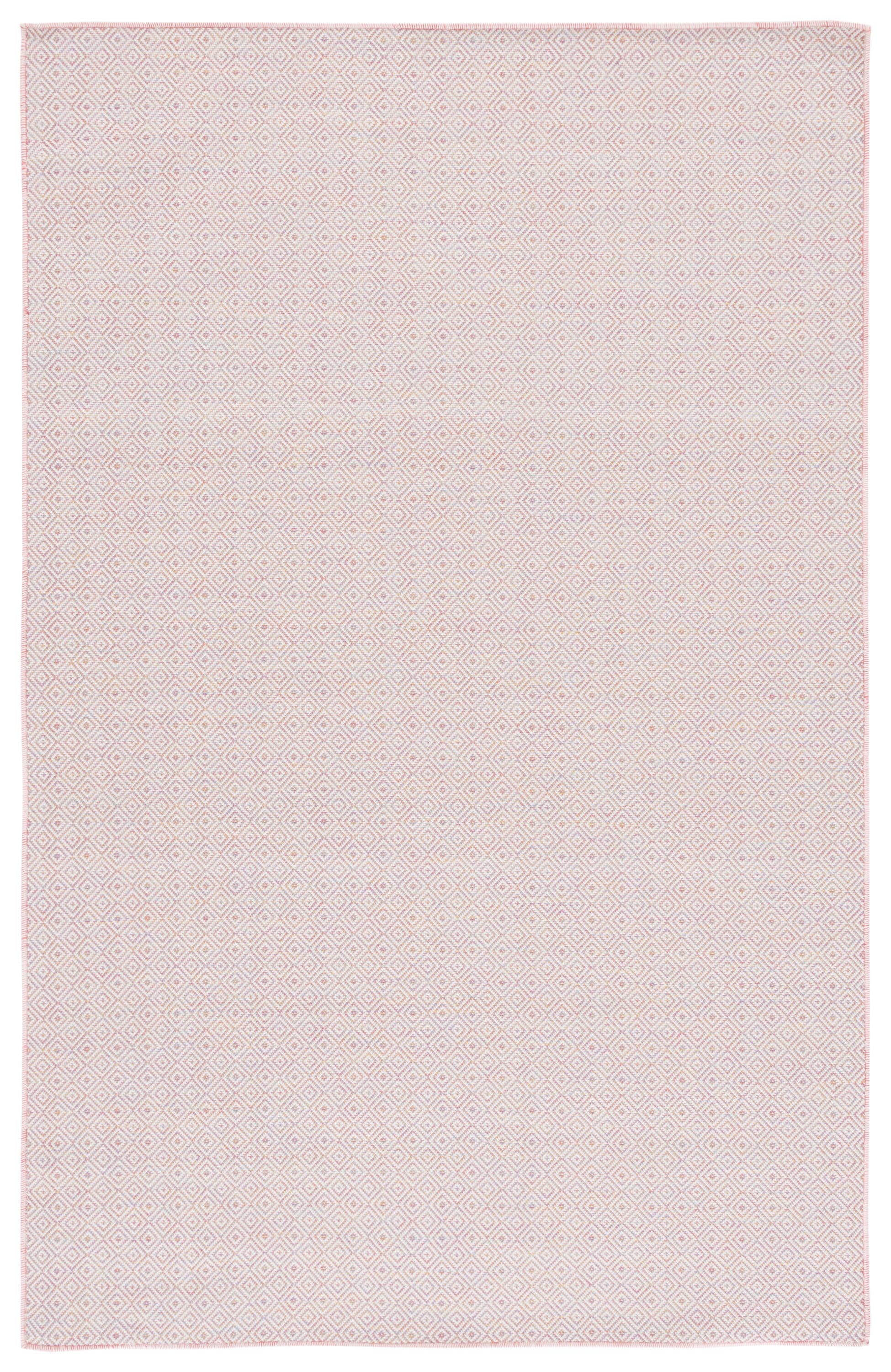 Hampton Light Pink Multi Rectangular Wool Area Rug