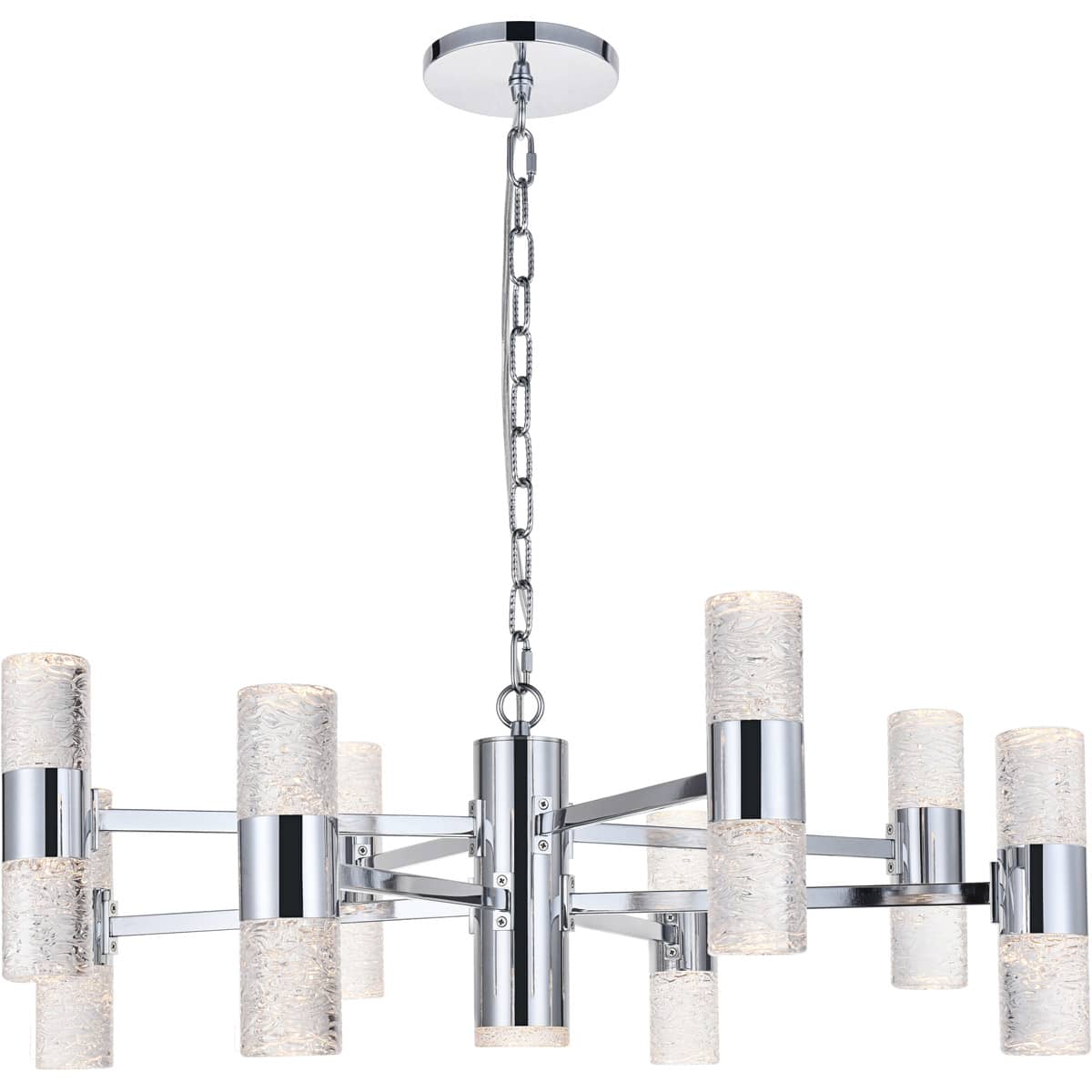 Elegant Lighting  5200D32C Vega LED 32 inch Chrome Pendant Ceiling Light