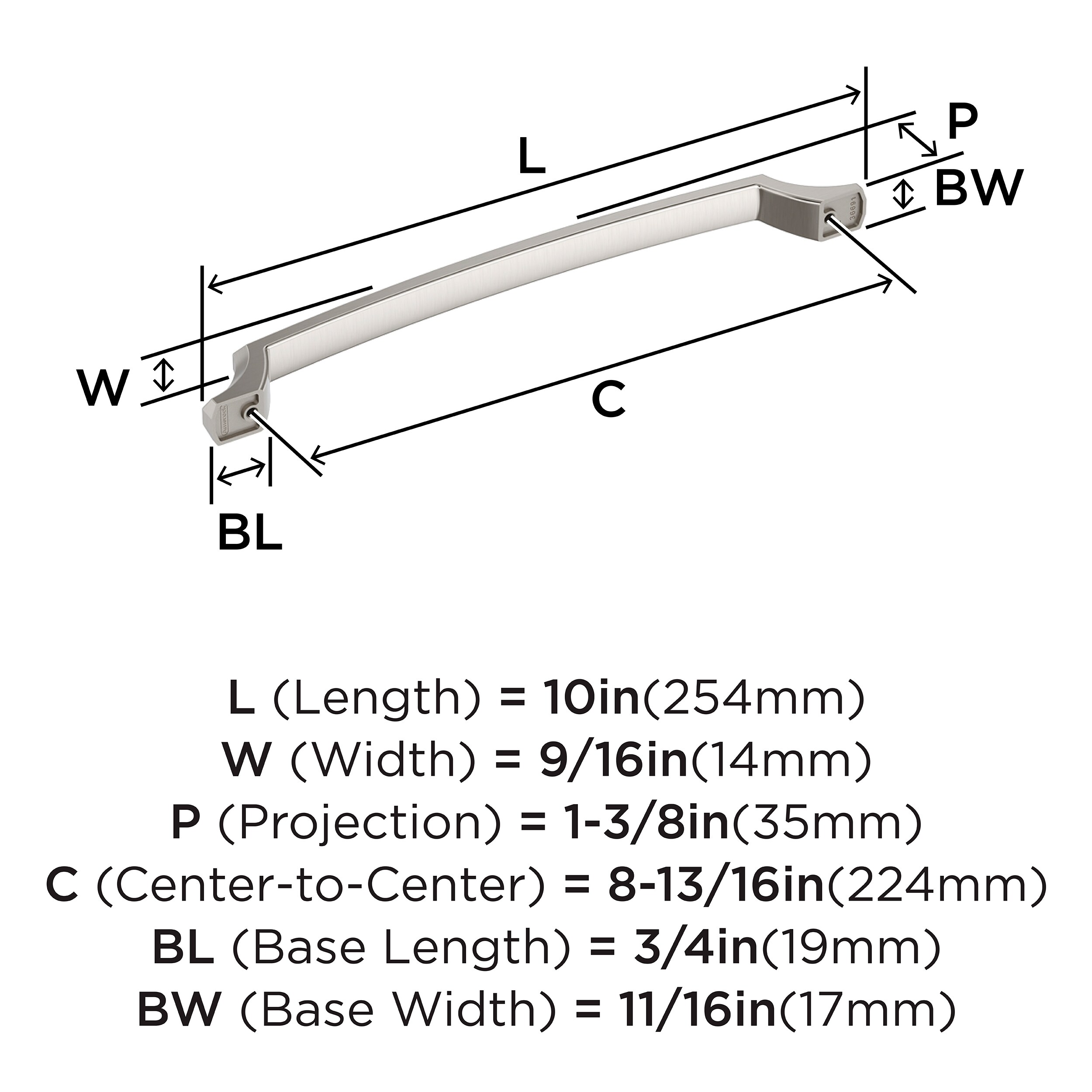 Amerock BP36691G10 Cabinet-Pulls - View #4