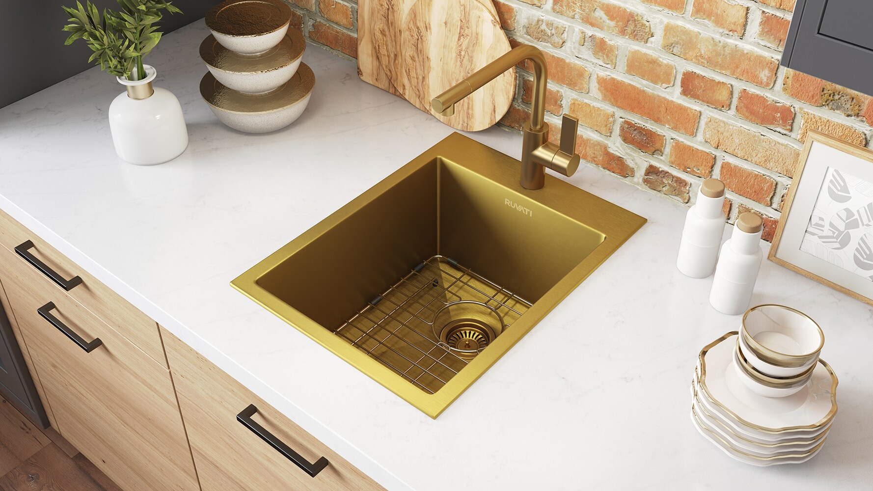 Ruvati RVH8110GG Bar-Prep-Sinks - View #7