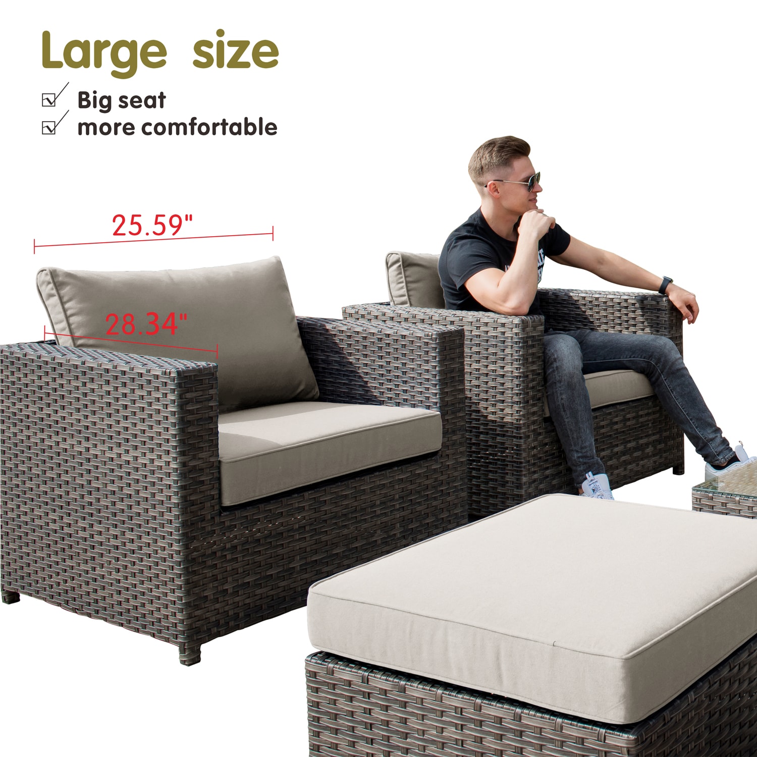 Ovios BLA602 Patio-Conversation-Sets - View #3