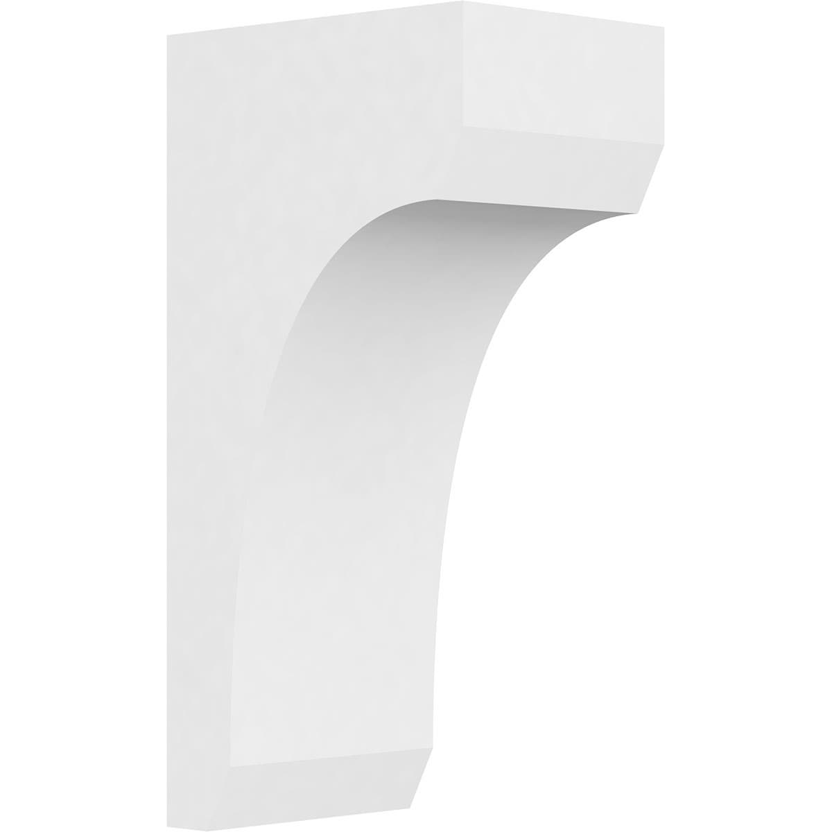 Ekena Millwork CORP07X10X20LGY 7-in x 10-in x 20-in Standard legacy Unfinished White PVC Paintable Corbel