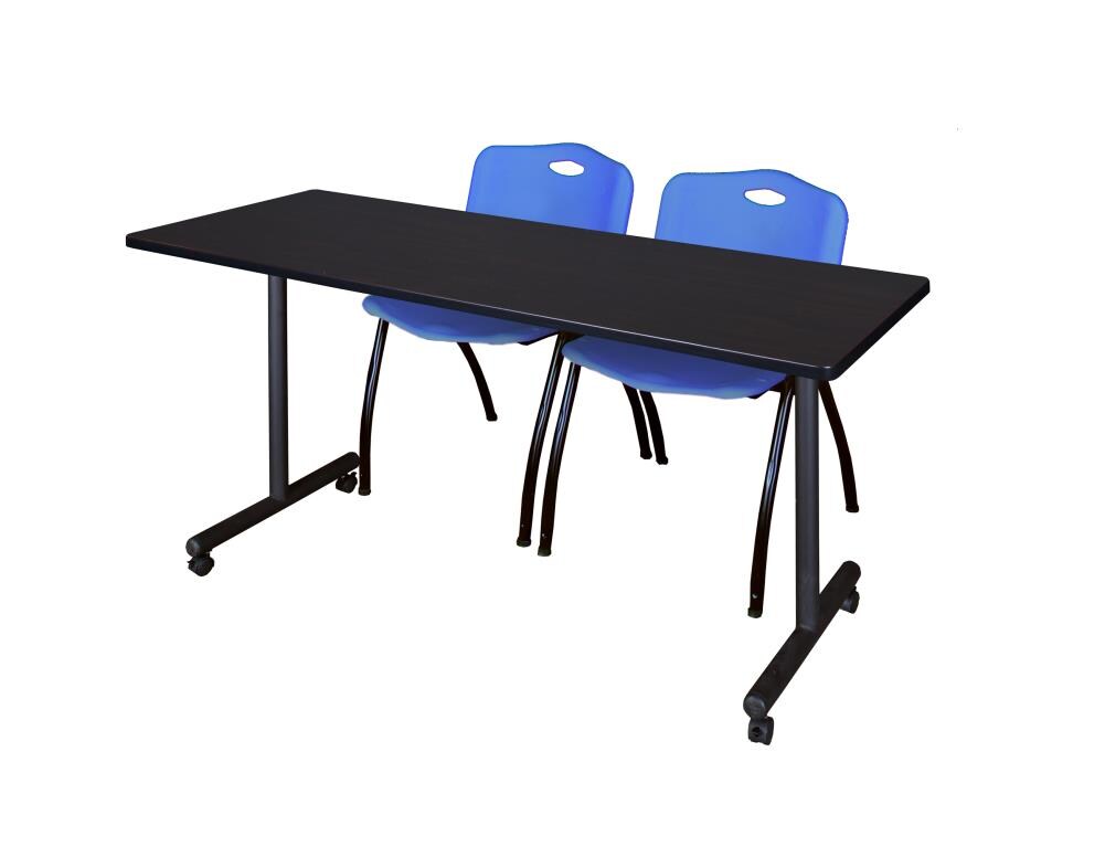 Regency MKTRCC6624MW47BE Training Brown 4-Person Training Table (66-in W x 29-in H)