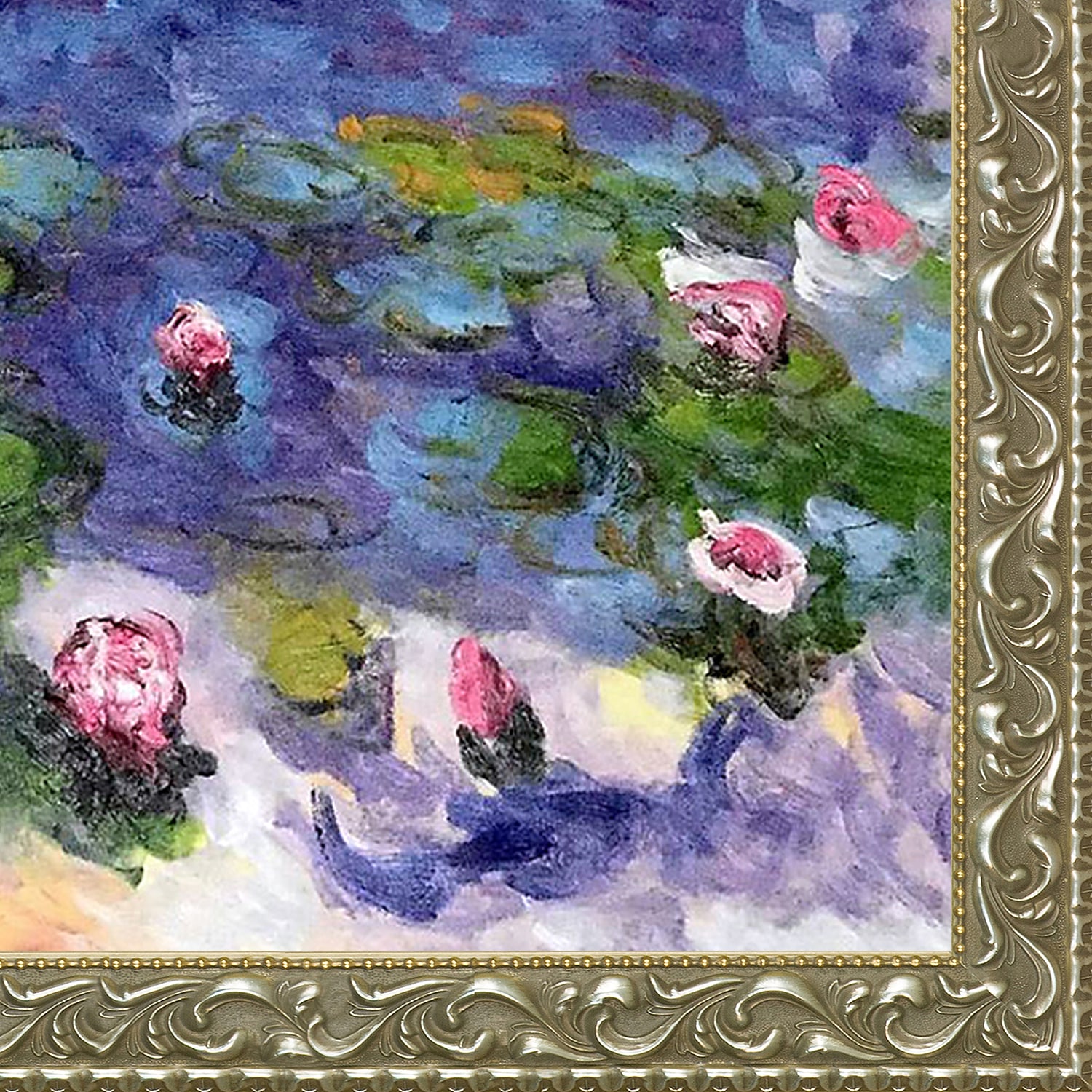 La Pastiche Water Lilies Claude Monet Framed 35.5-in H x 45.5-in W ...