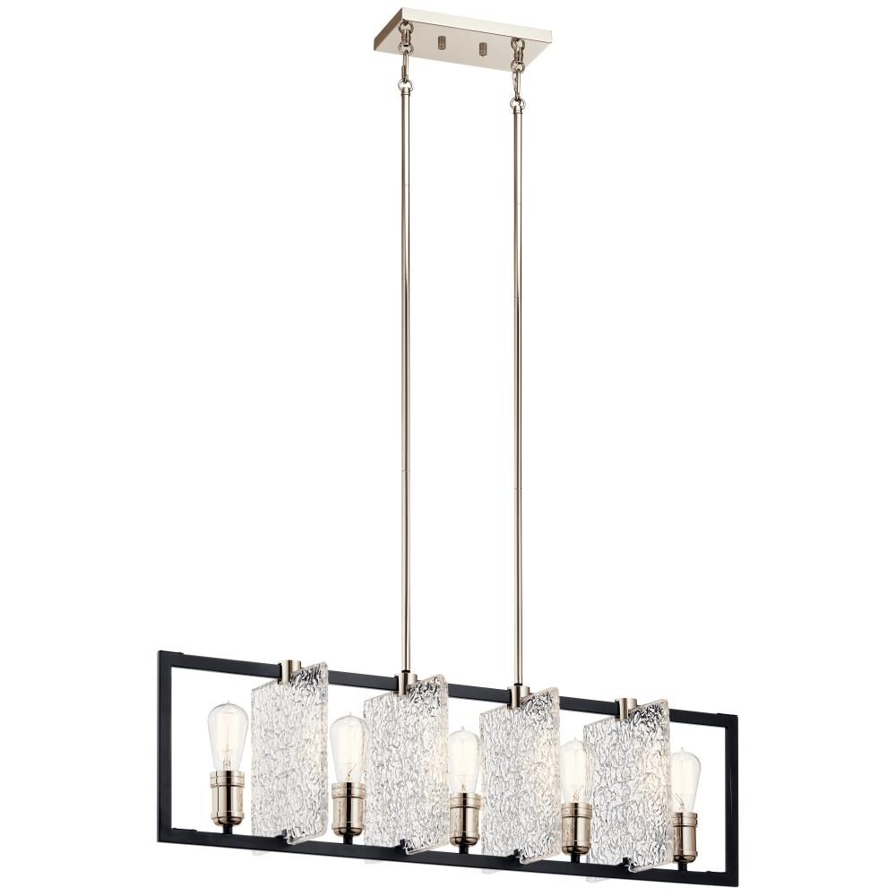 Kichler Forge 5-Light Black Industrial Chandelier at Lowes.com