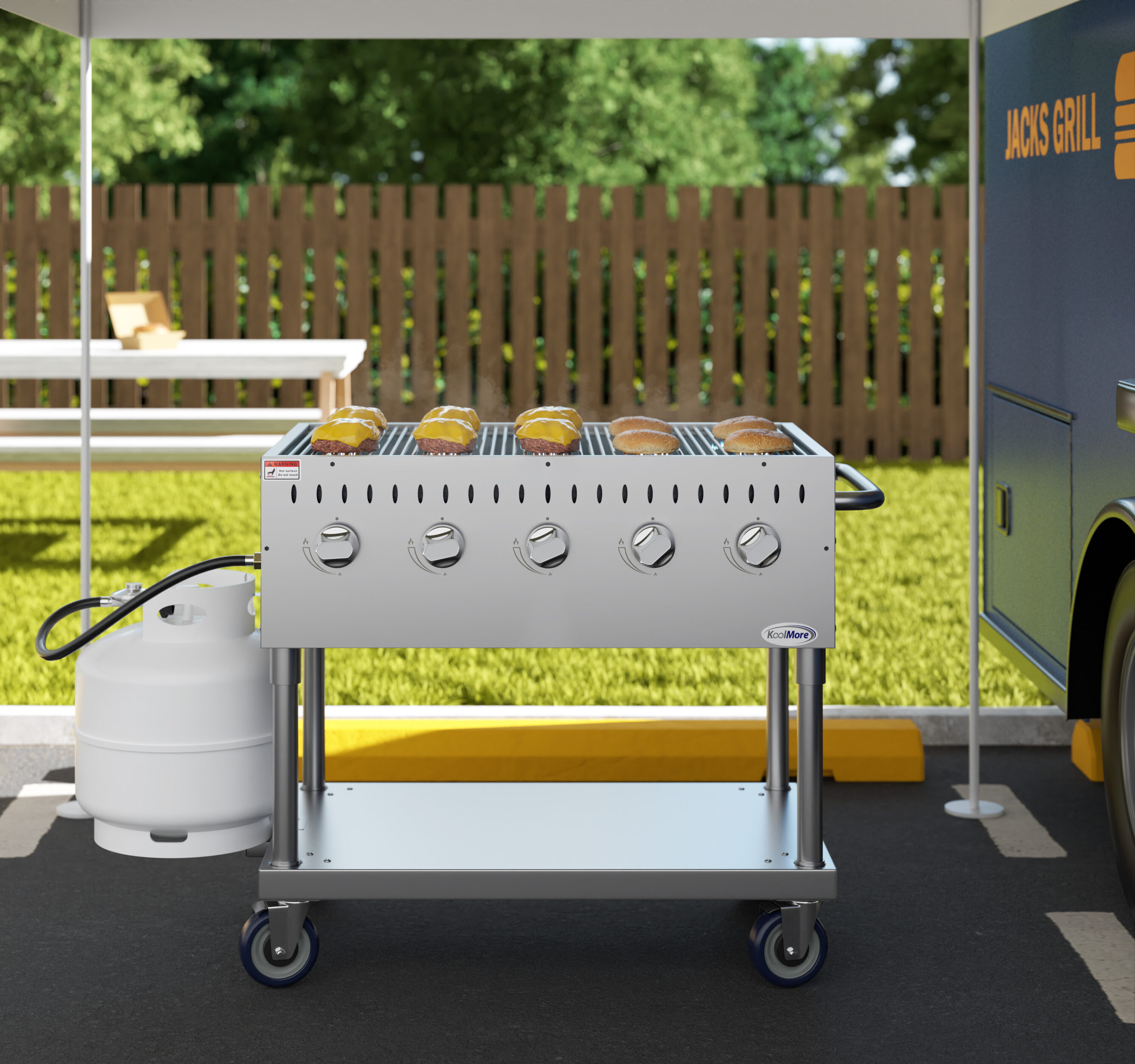 KoolMore LOW-KM-CGM-36 Gas-Grill - View #2
