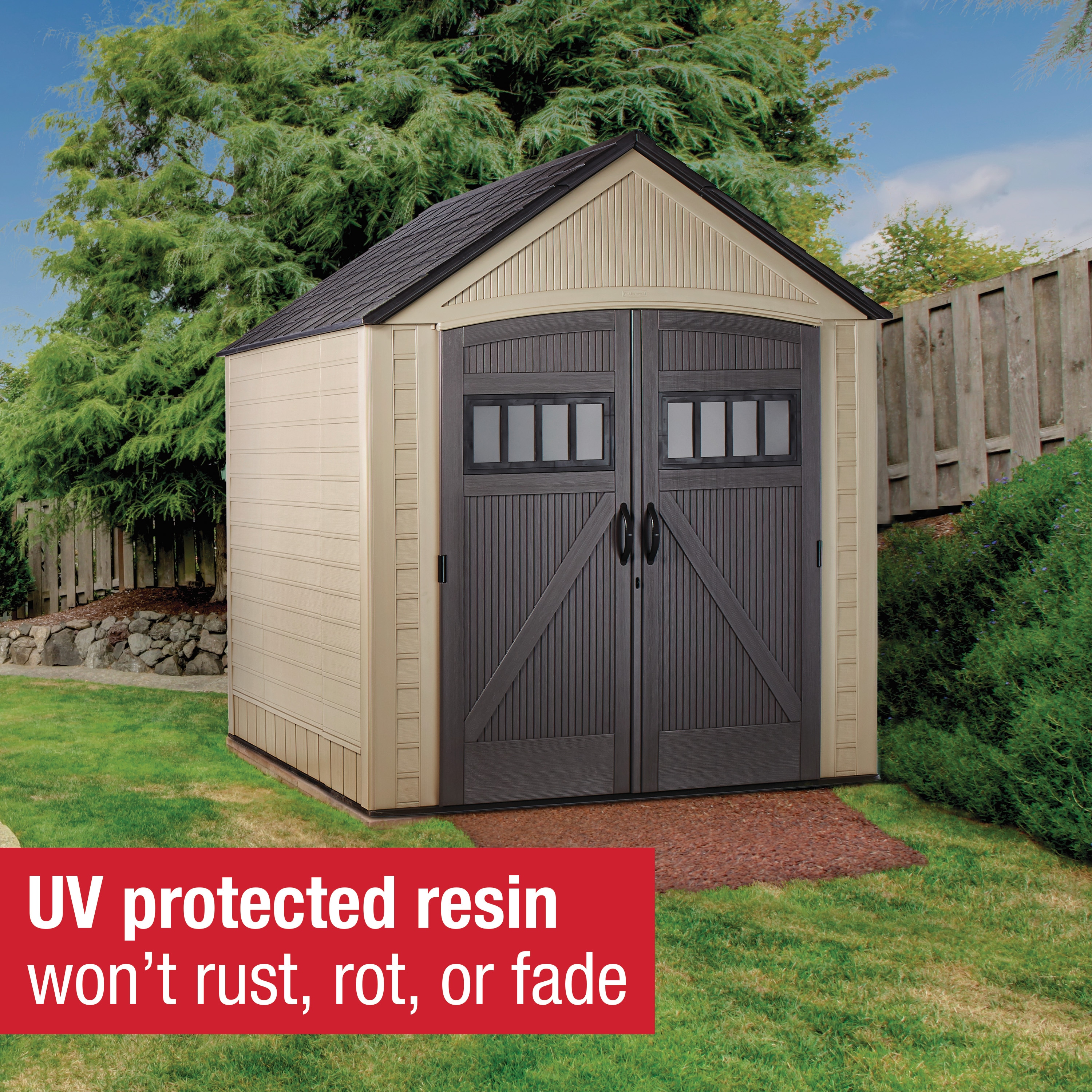 Rubbermaid 2035893 Vinyl-Resin-Storage-Buildings - View #4