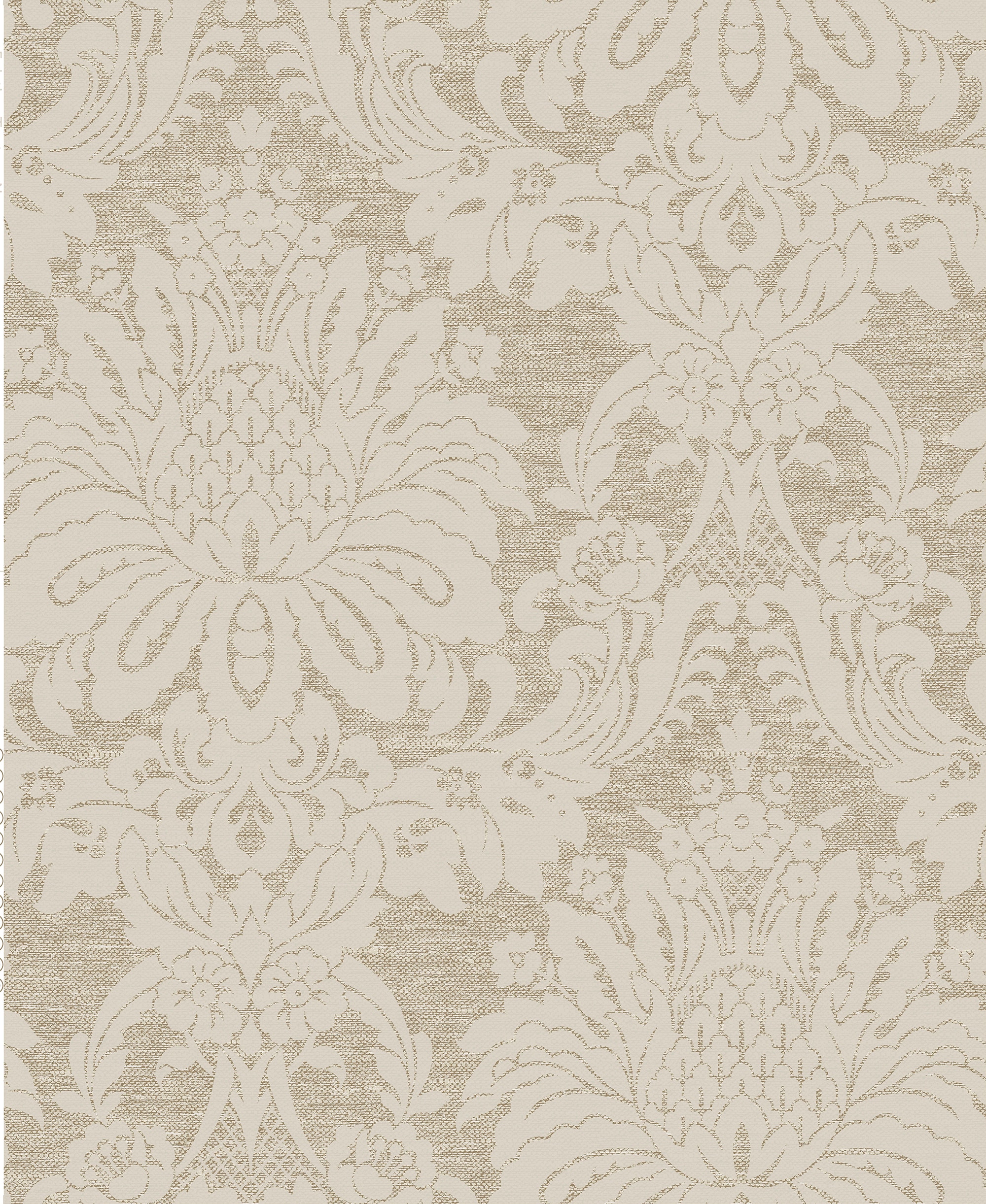 Graham & Brown Tranquility 56-sq ft Caramel Vinyl Textured Damask ...