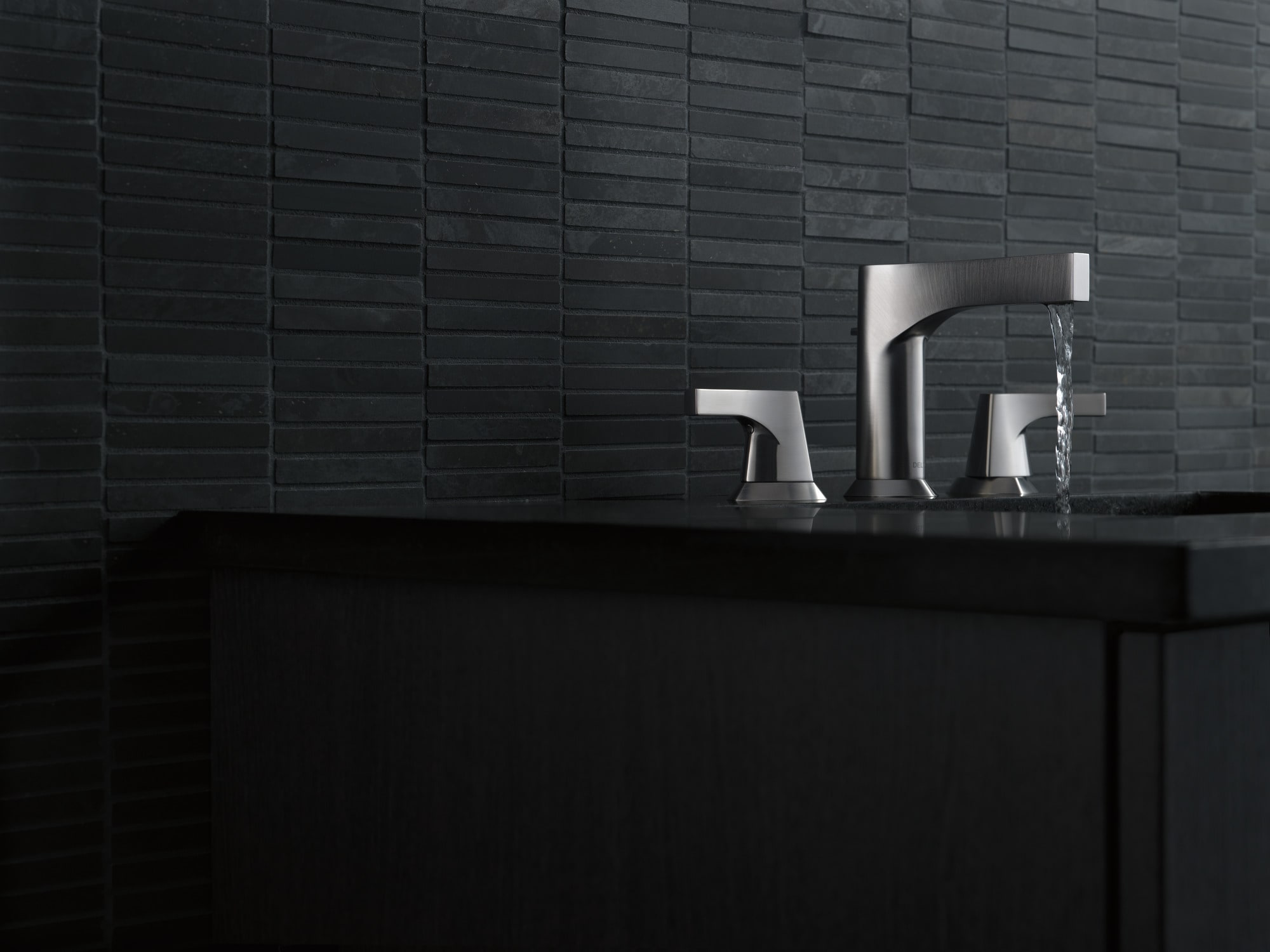 Stainless Steel Modern Widespread Bathroom Faucet