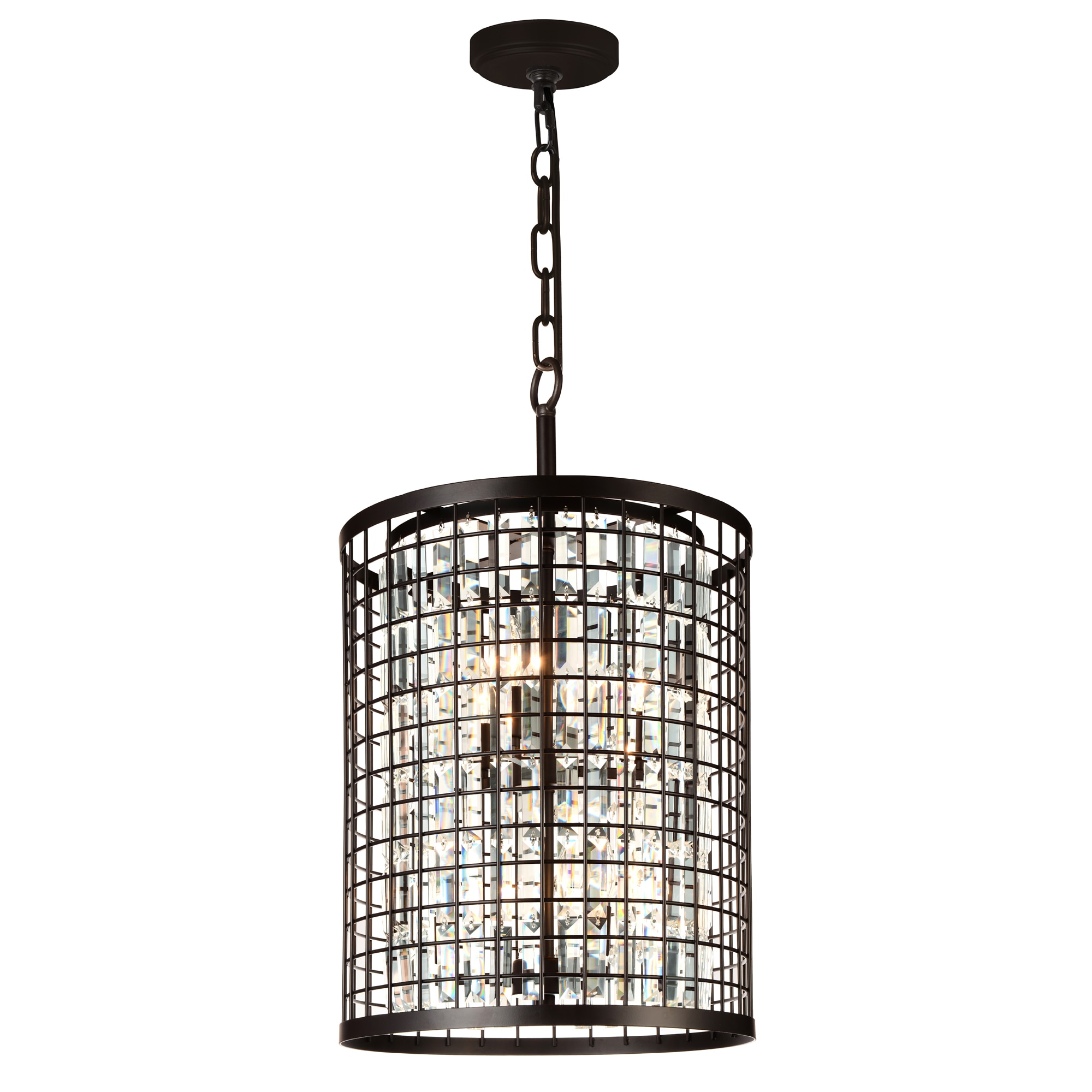 CWI Lighting 9697P17-6-192 Meghna 6 -Light Brown Rustic For Use in Bathrooms, Bedrooms, Dining Rooms, Foyers, Kitchens, Living Rooms Chandelier