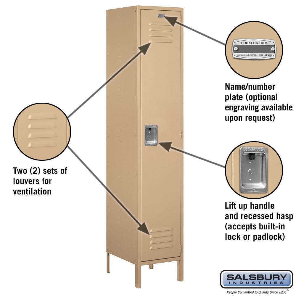 SALSBURY INDUSTRIES 18-51168TN-U Storage-Lockers - View #2
