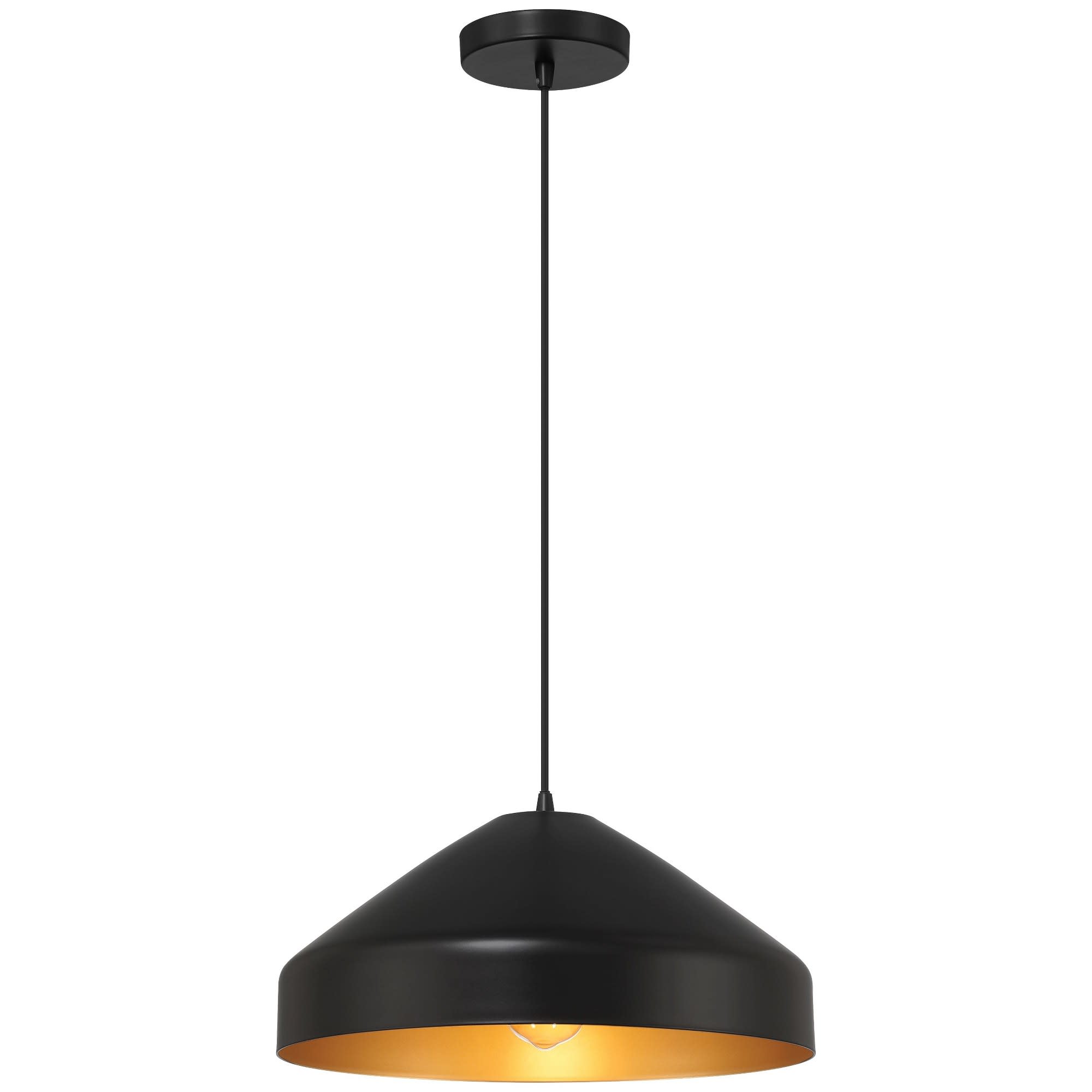 Access Lighting A-ACS-23796-MBL Prism 1 - Light Matte Black Incandescent Steel Pendant Light