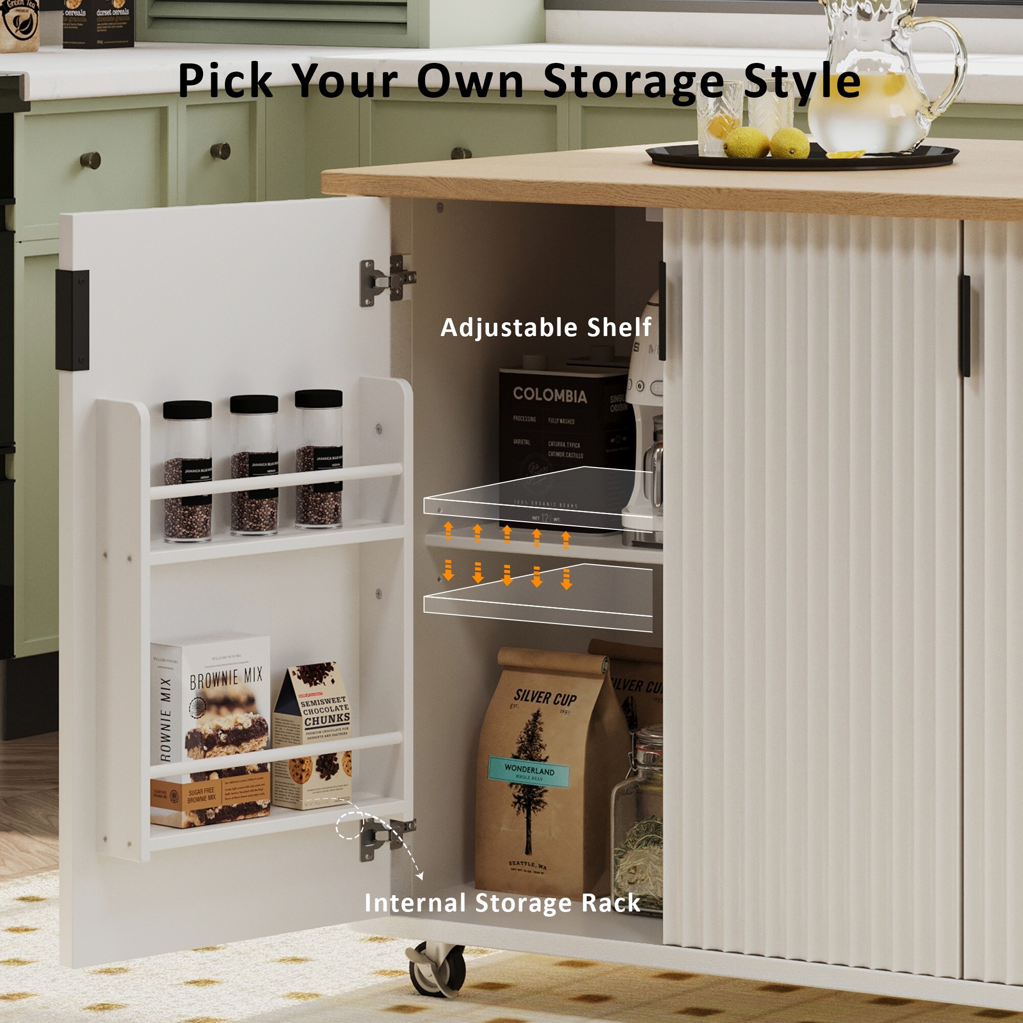 LUCKY ONE MO-KS1446W Kitchen-Furniture - View #6