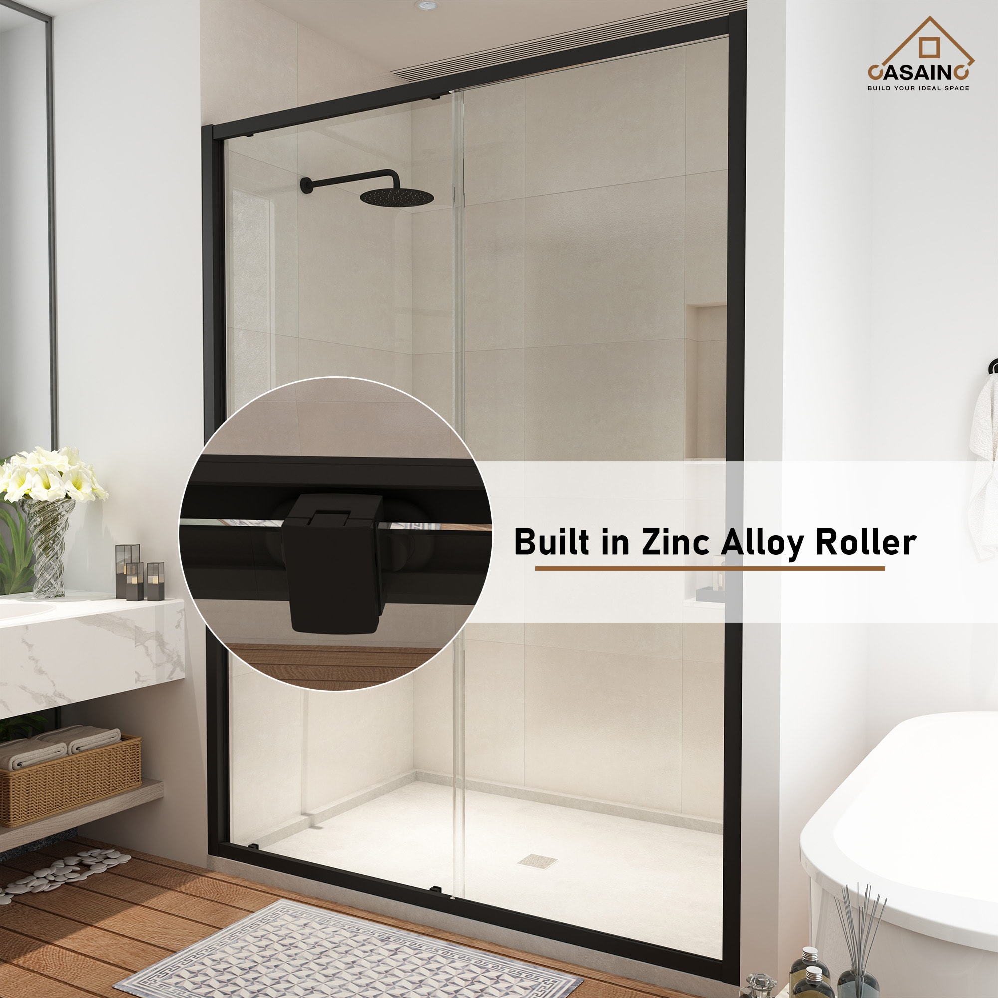 CASAINC SL-TL-D-T134 Shower-Doors - View #6
