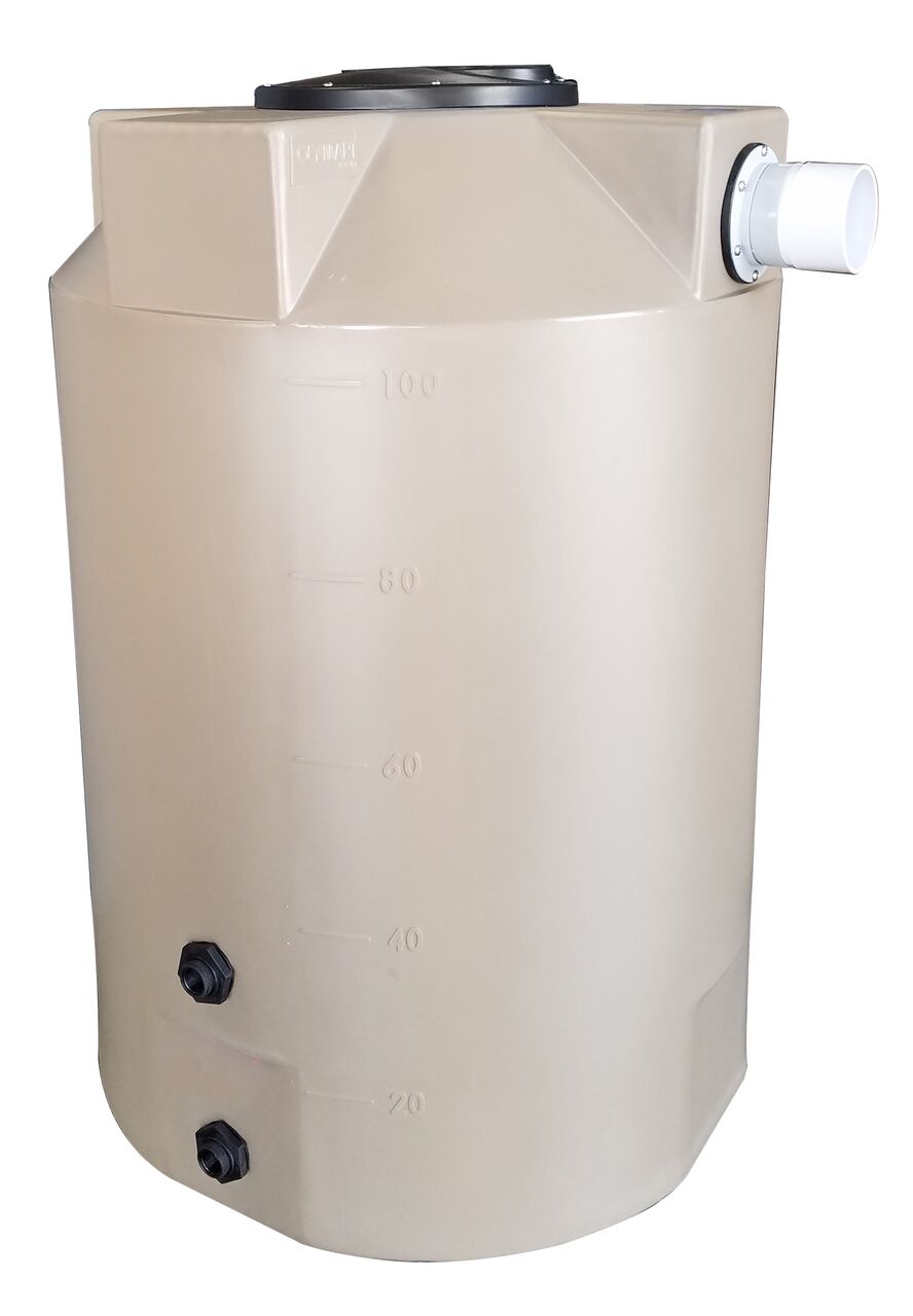 Bushman 45485 100-Gallons Plastic Brown Water Storage Tank