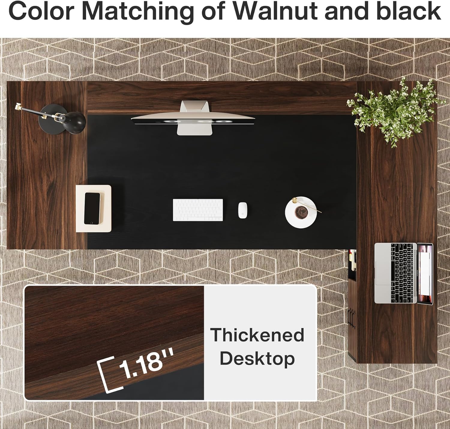 Tribesigns LWFD-HL0204 Office-Tables - View #3