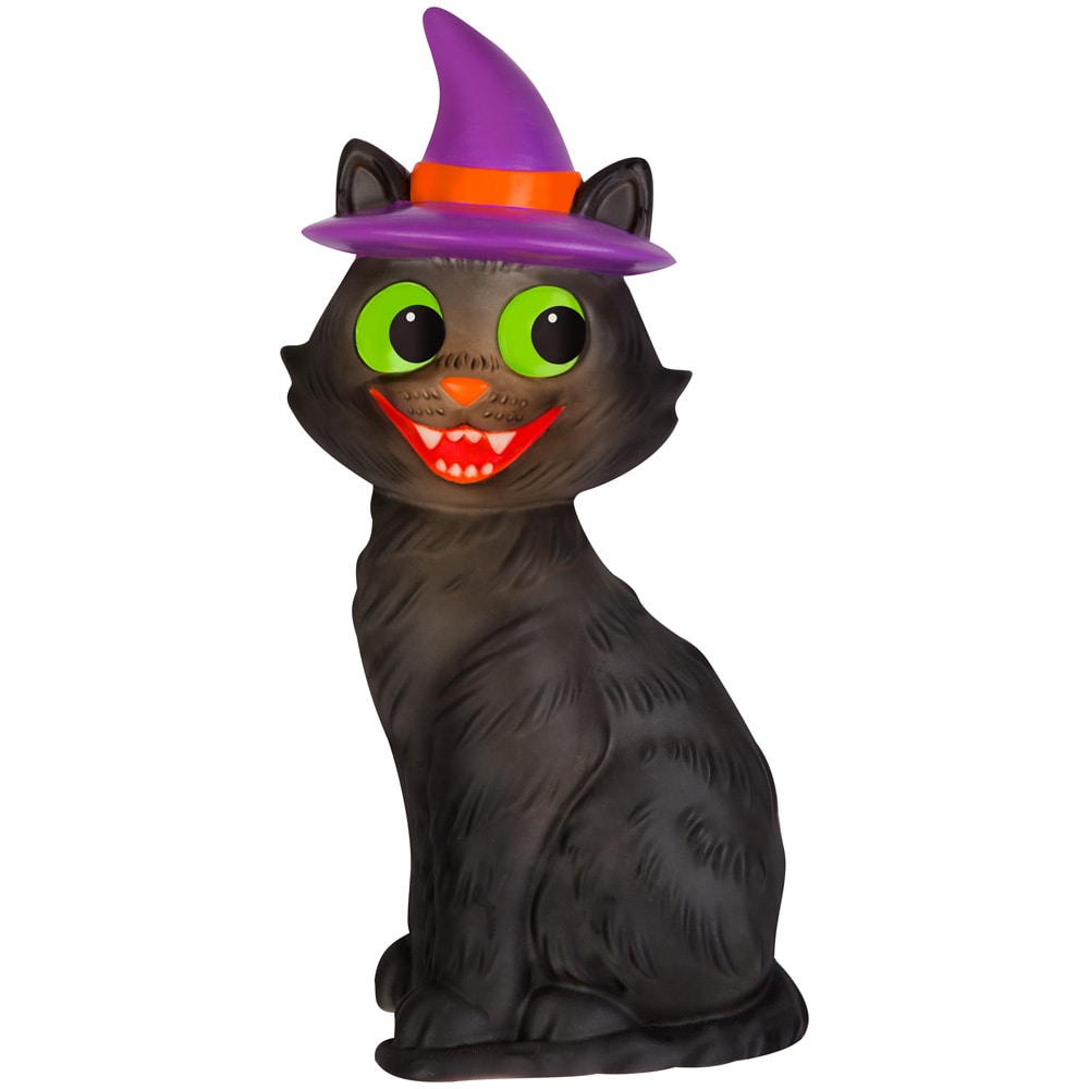 Black Cat Spooky Halloween Straw Topper Straw Buddy Dual Color 