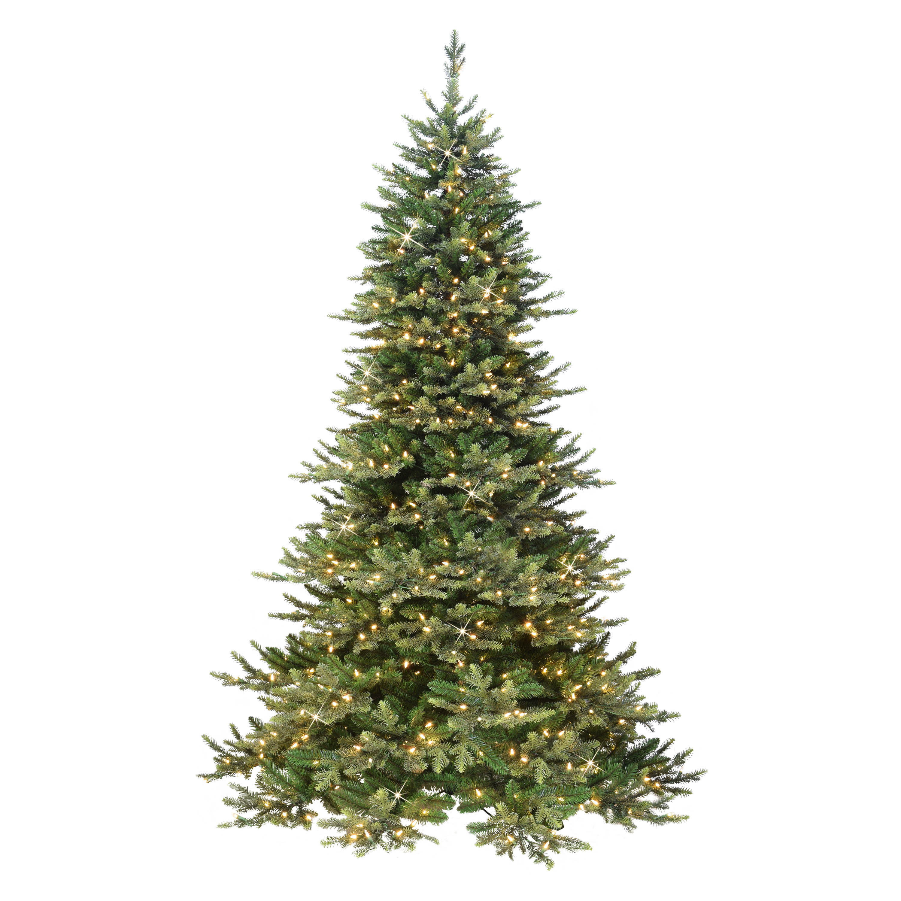 Puleo International 7.5-Ft Pre-Lit Artificial Christmas Tree 800 Constant Yellow Clear Incandescent Lights In The Artificial Christmas Trees Department At Lowes.com