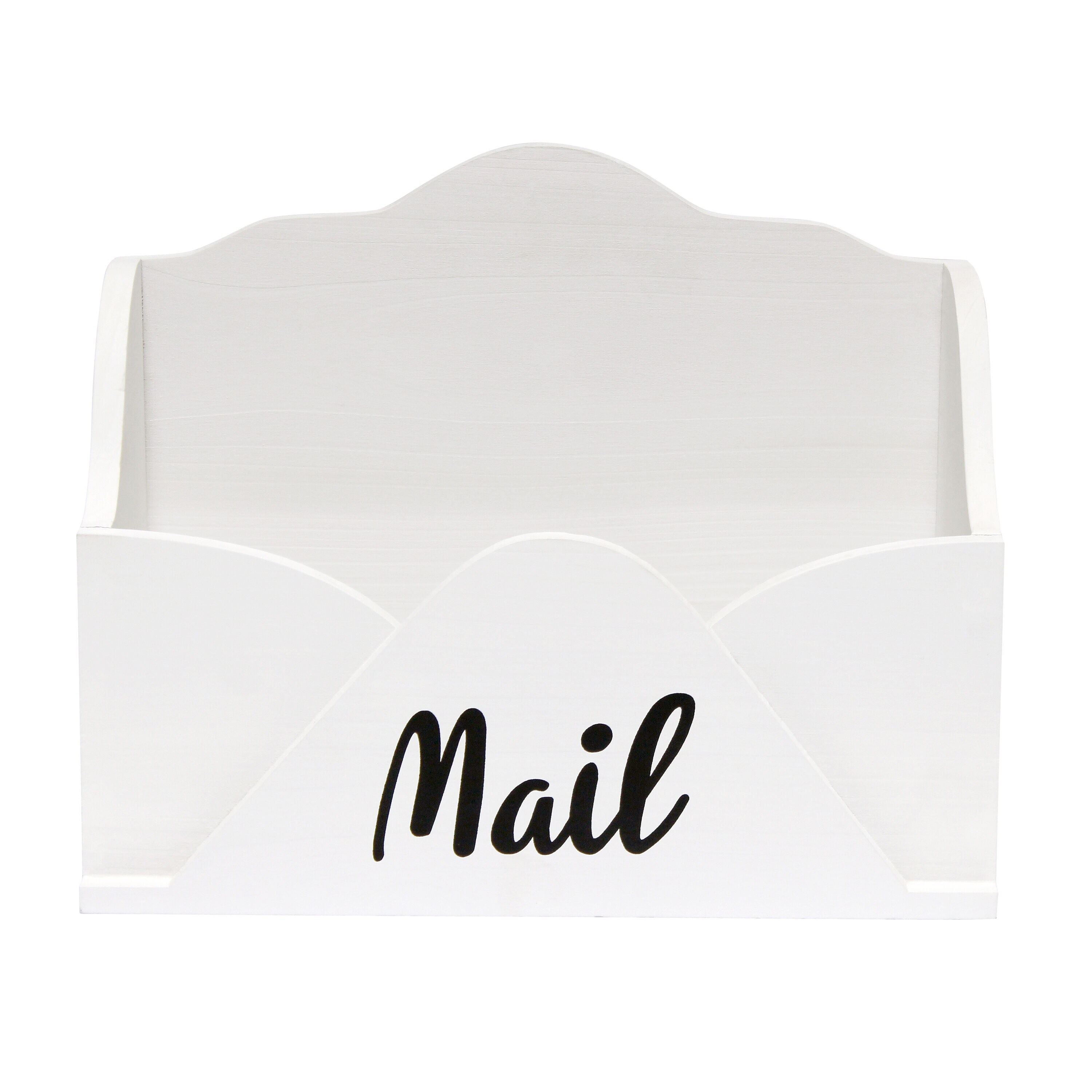 Elegant Designs HG2020-WHT ( 18.5-in W x 14.22-in H x 14-in D ) White Wood Bin