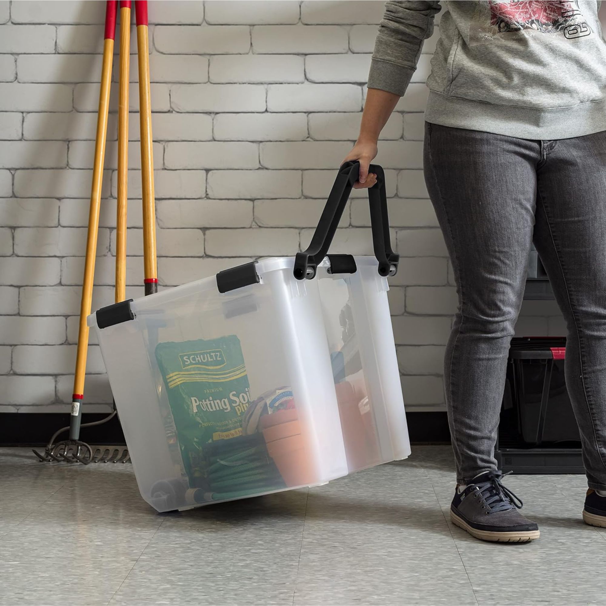 IRIS USA 510045 Plastic-Storage-Totes - View #4