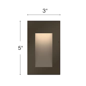 Hinkley 90-Lumen Bronze Low Low LED Step and Stair light (2700 K) in the Deck Lights department at Lowes.com